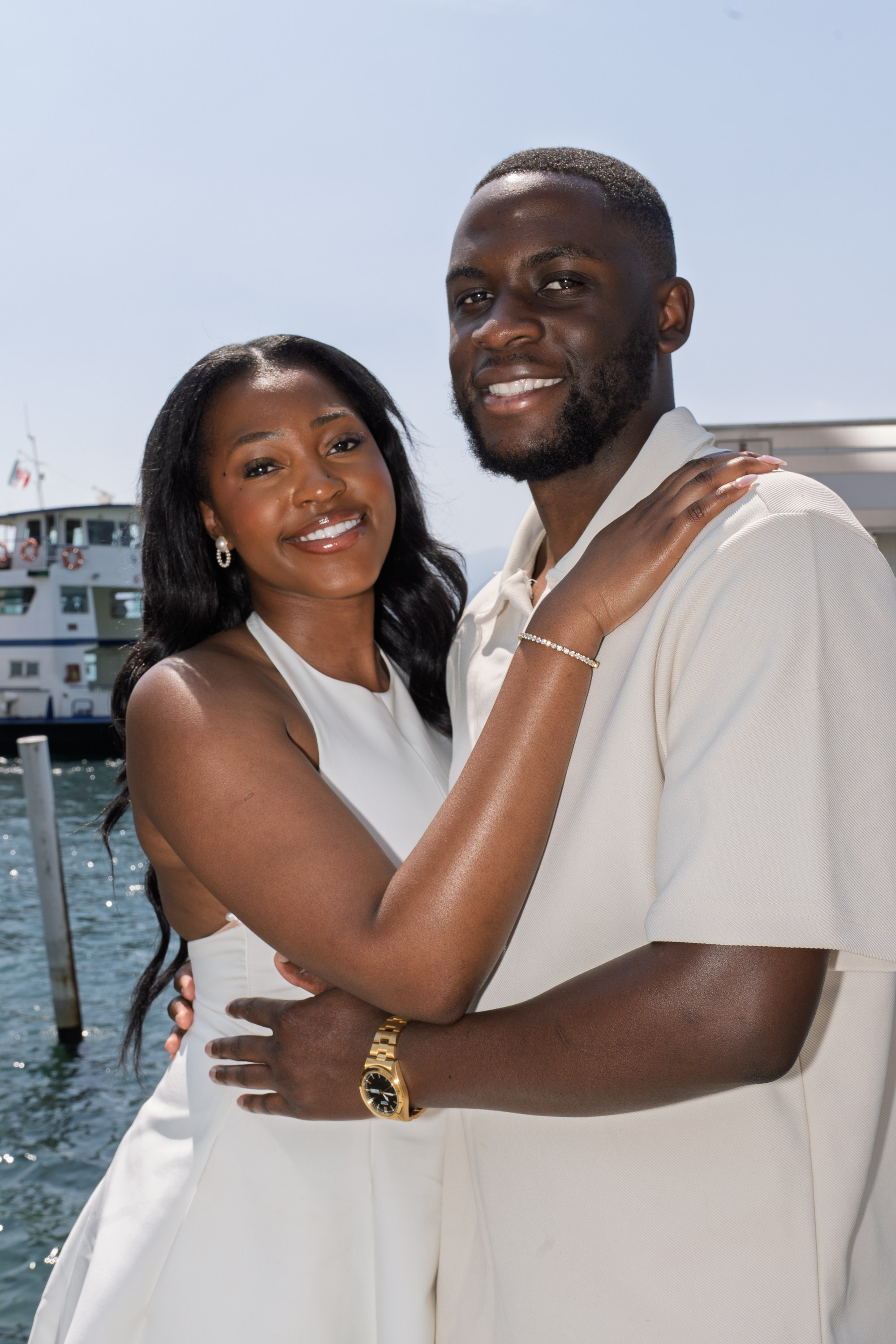 Tishane & Fiance. Maria Anistratova | Destination Photographer, Videographer & Drone Pilot — Lake Como