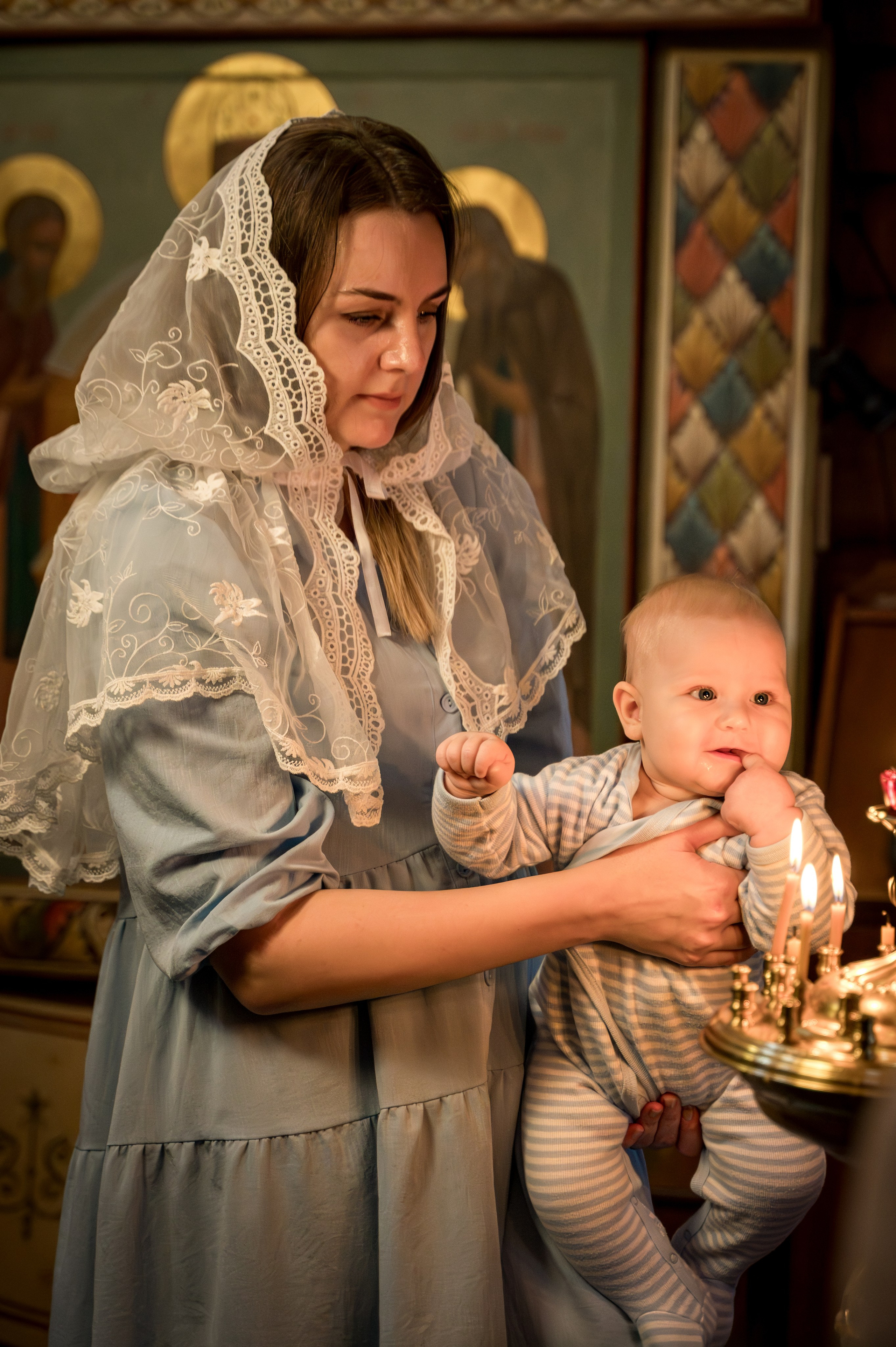 Крещение в Никольском храме д. Островцы