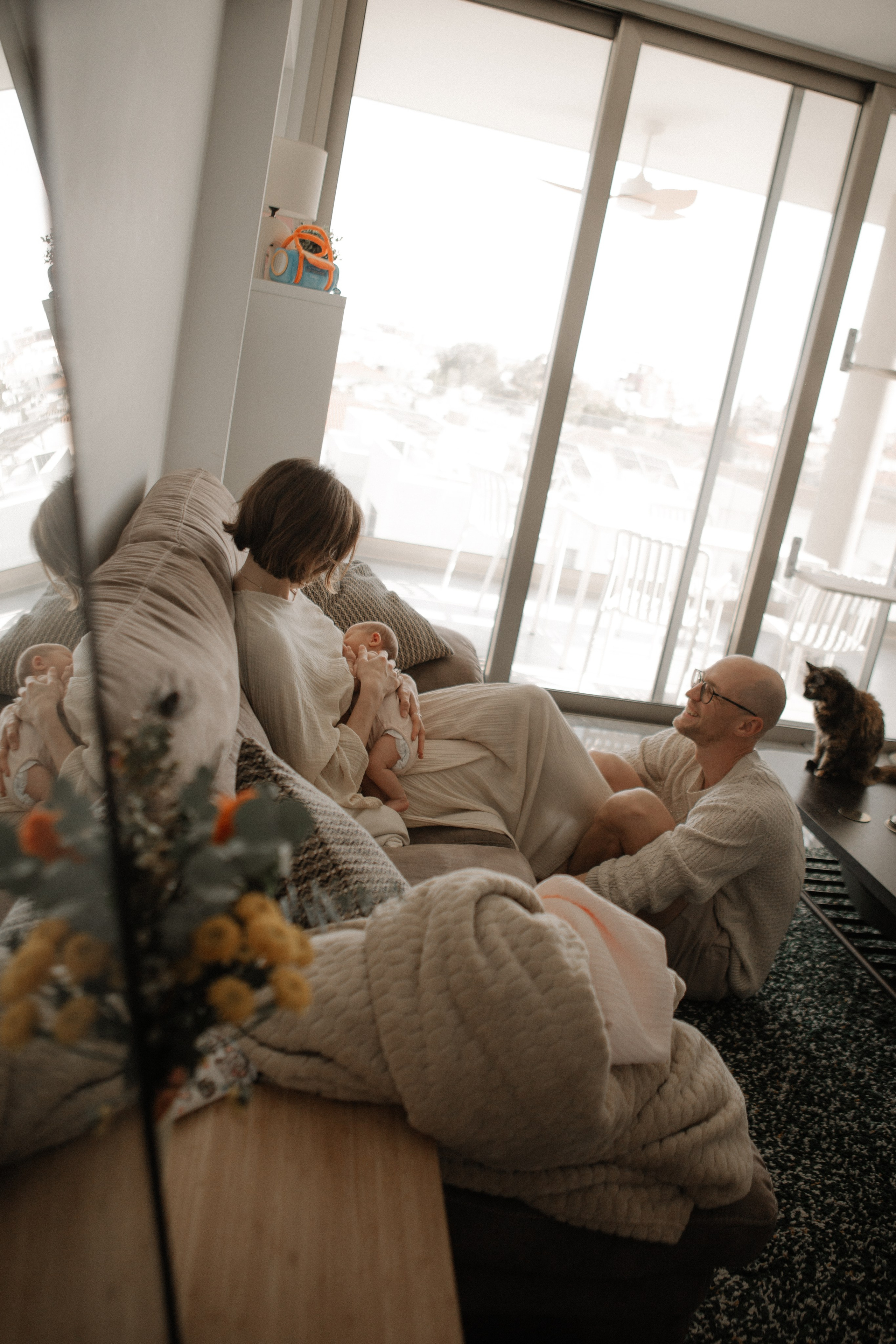 Kira + Katya & Igor. Portrait, family and pet photographer in Cyprus, Ksenia Bourdelle