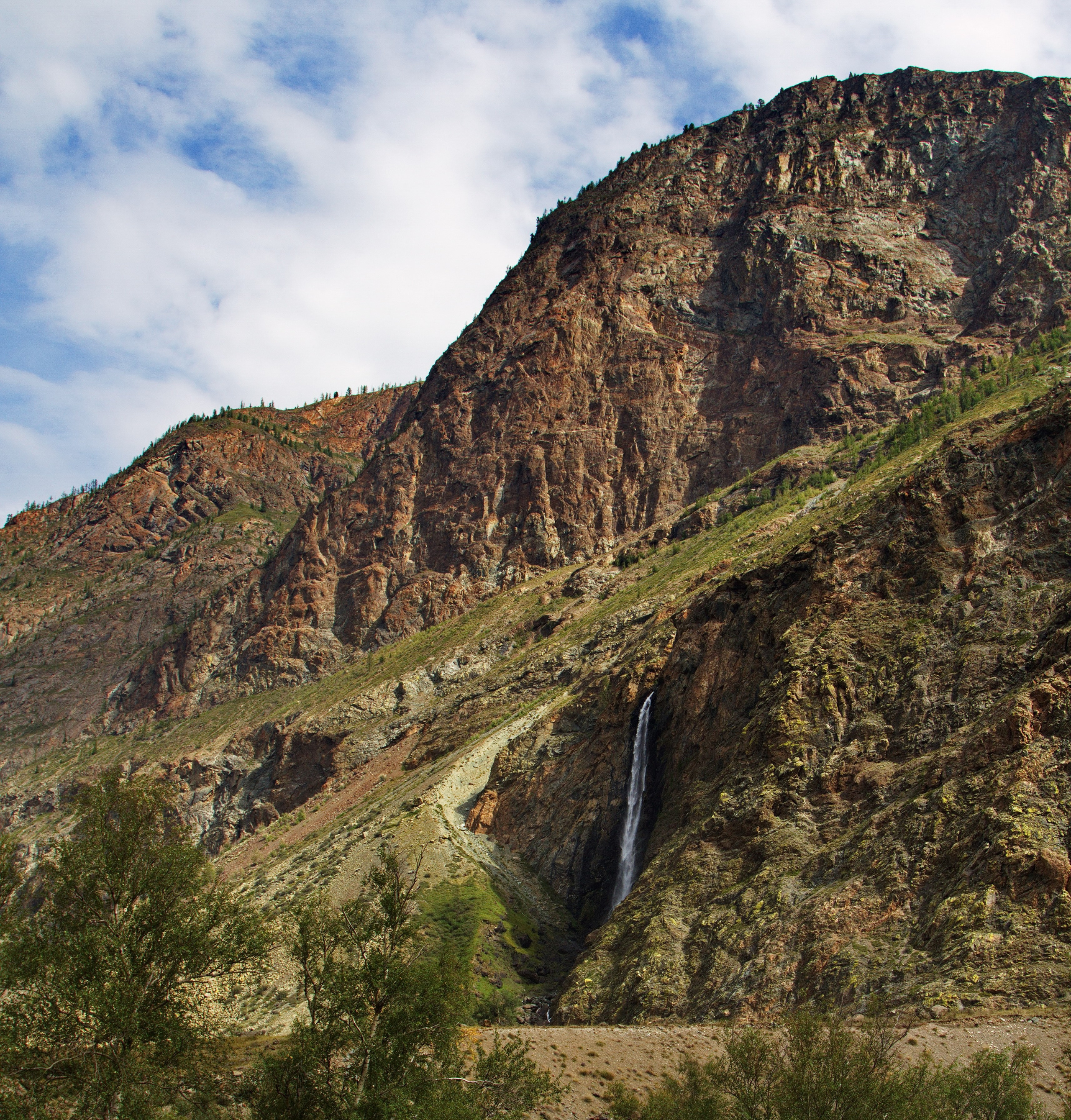 Долина реки Чулышман и дорога к ней по Улаганскому тракту