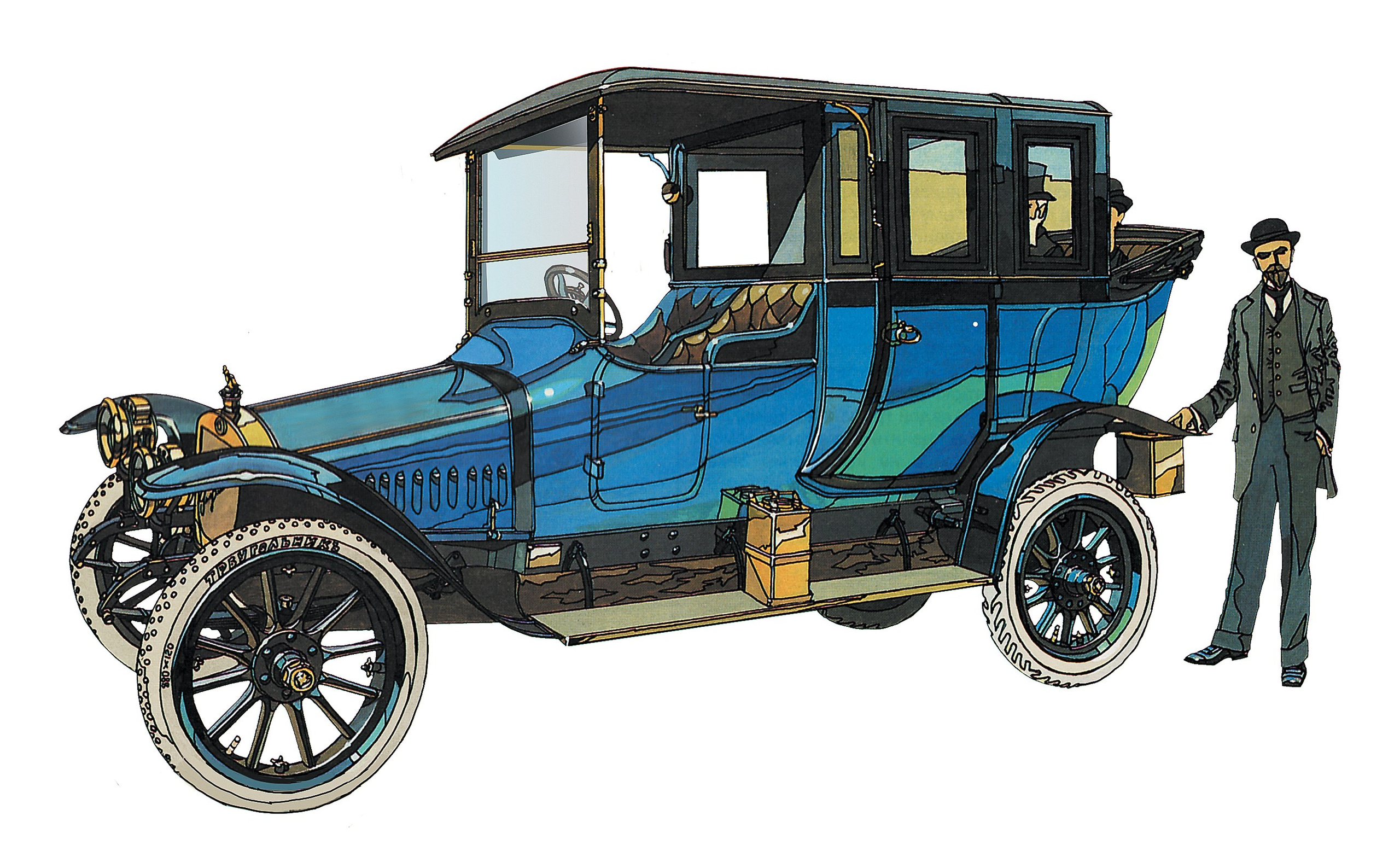 Серия рисунков для журнала «За рулем». Главная