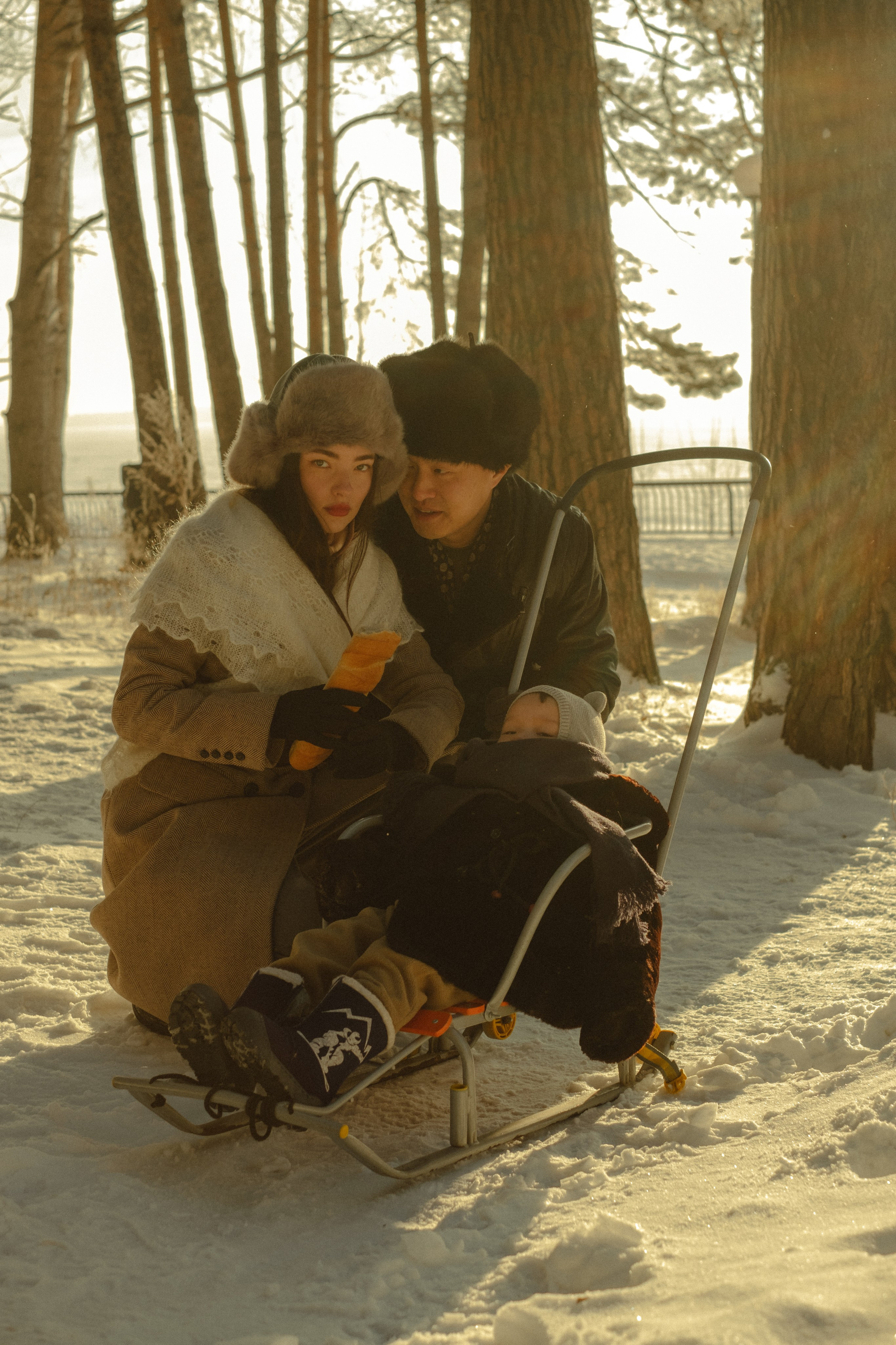 Ксюша, Том и Кирин | в стиле СССР. Фотограф в Новосибирске Диана Ильиных