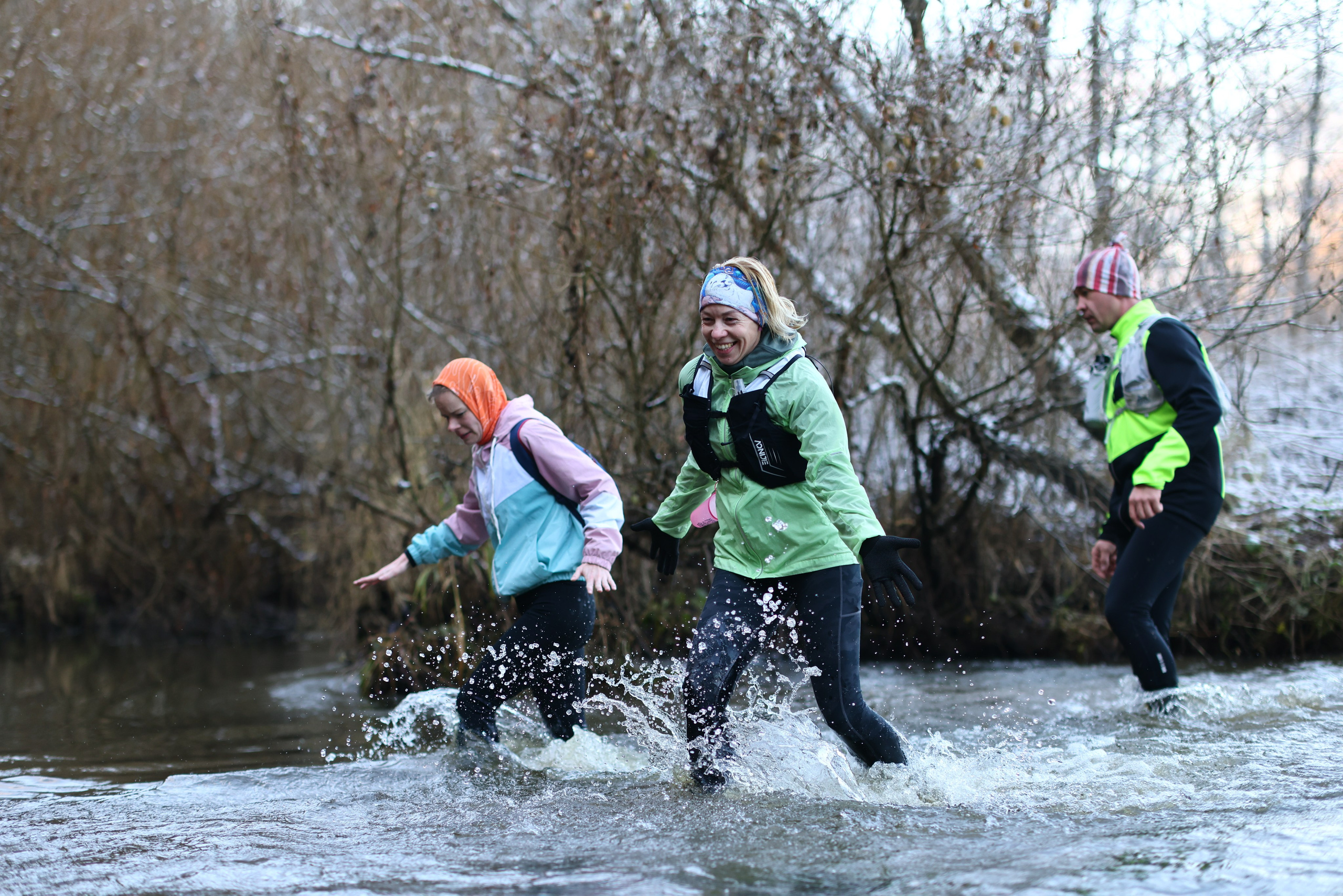 Два лепестка Химкинского марафона у дома, 23.11.25. Фотограф Сергей Ловкий