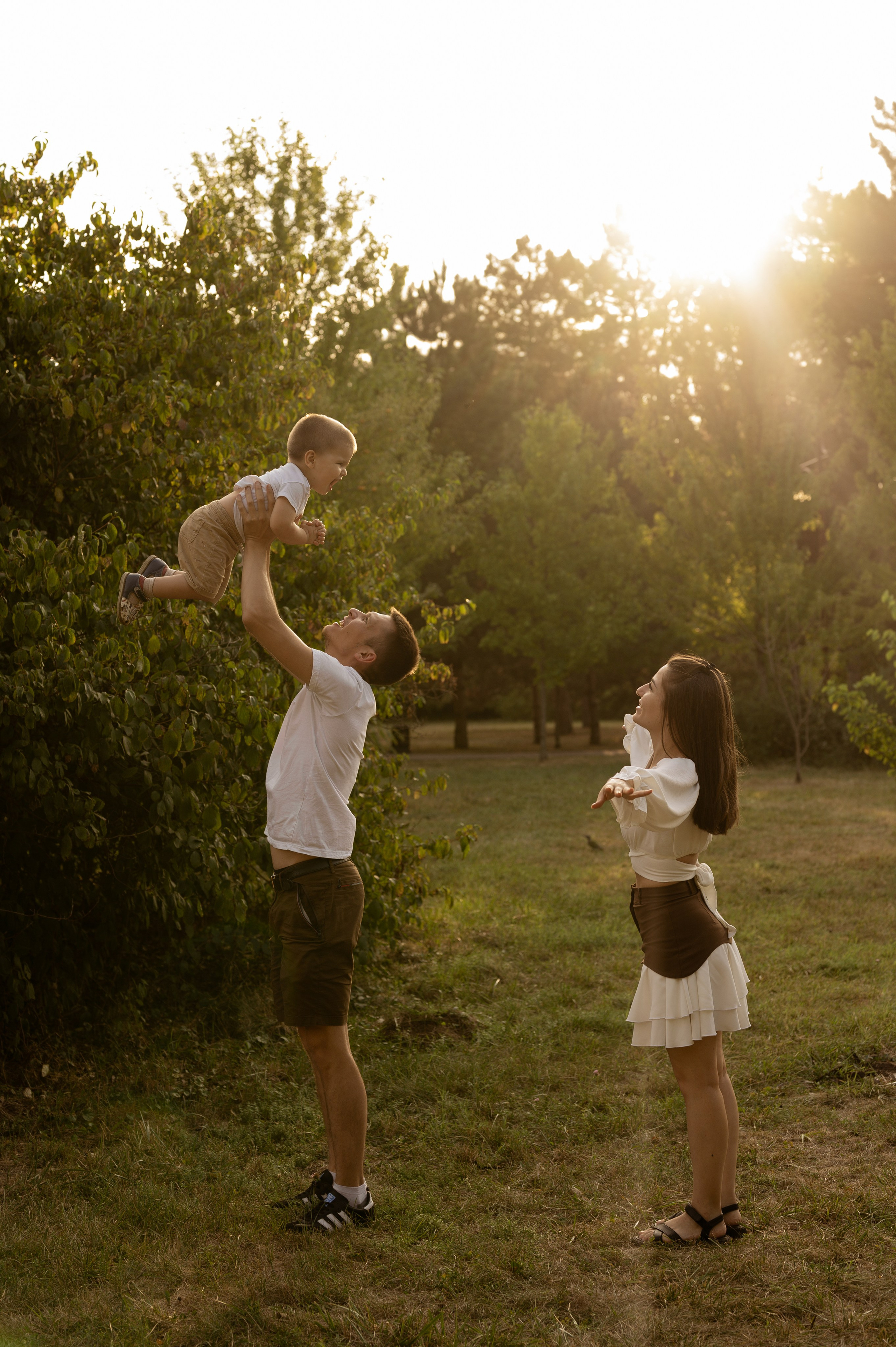 Летняя семейная фотосессия в парке. Свадебный и семейный фотограф в Краснодаре Алина Мельник