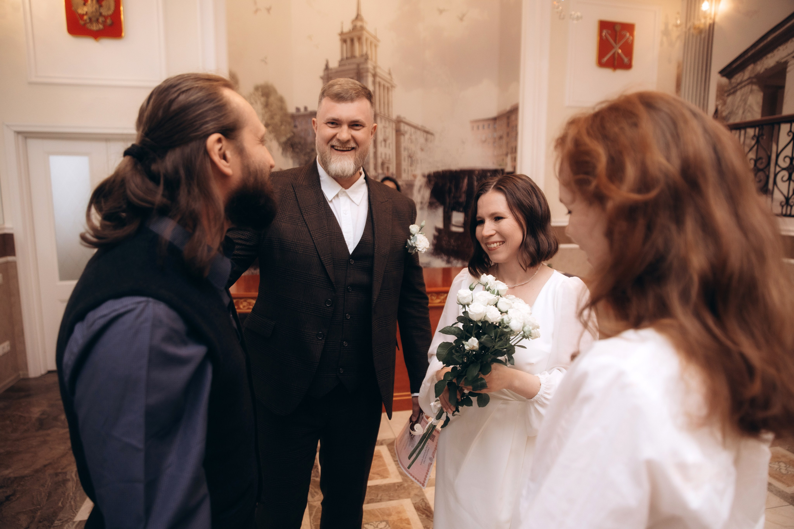 Свадебная фотосессия в Загсе Московского района в Санкт-Петербурге. Фотограф в Санкт-Петербурге Разиля Идиятуллина