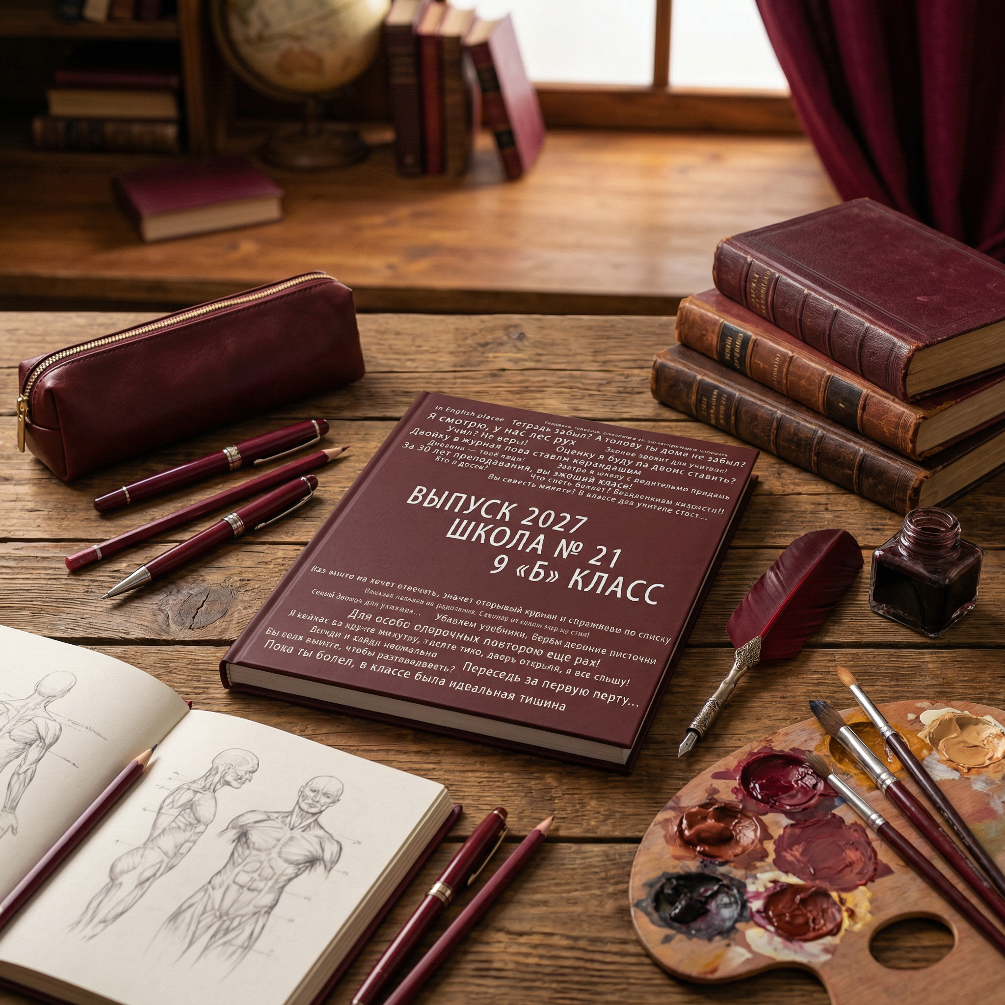 016 Фразы. Дизайны, psd шаблоны школьных и выпускных альбомов и обложек