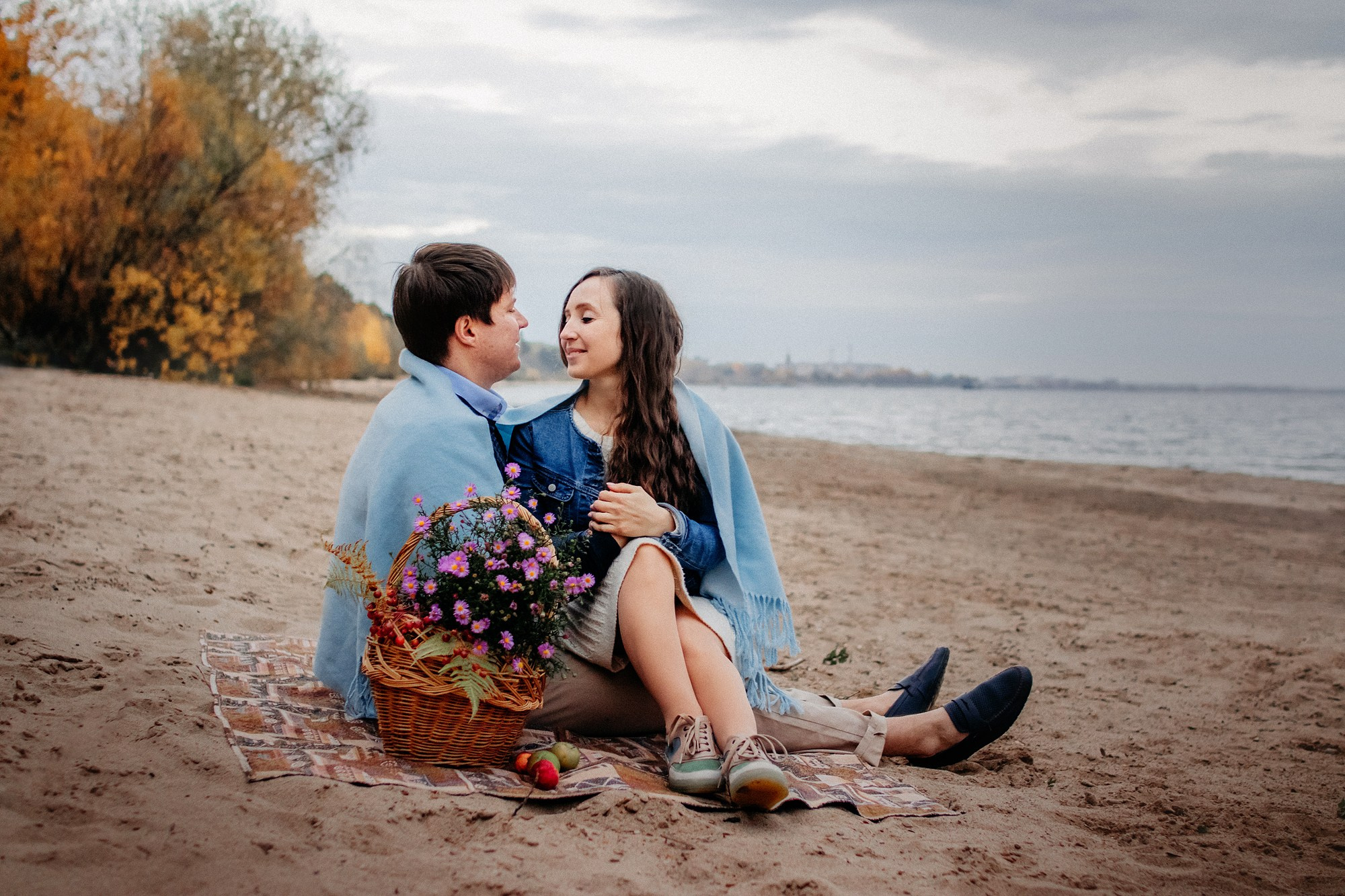 Наталья, Илья и фоксы. Фотограф Наталья Потапова