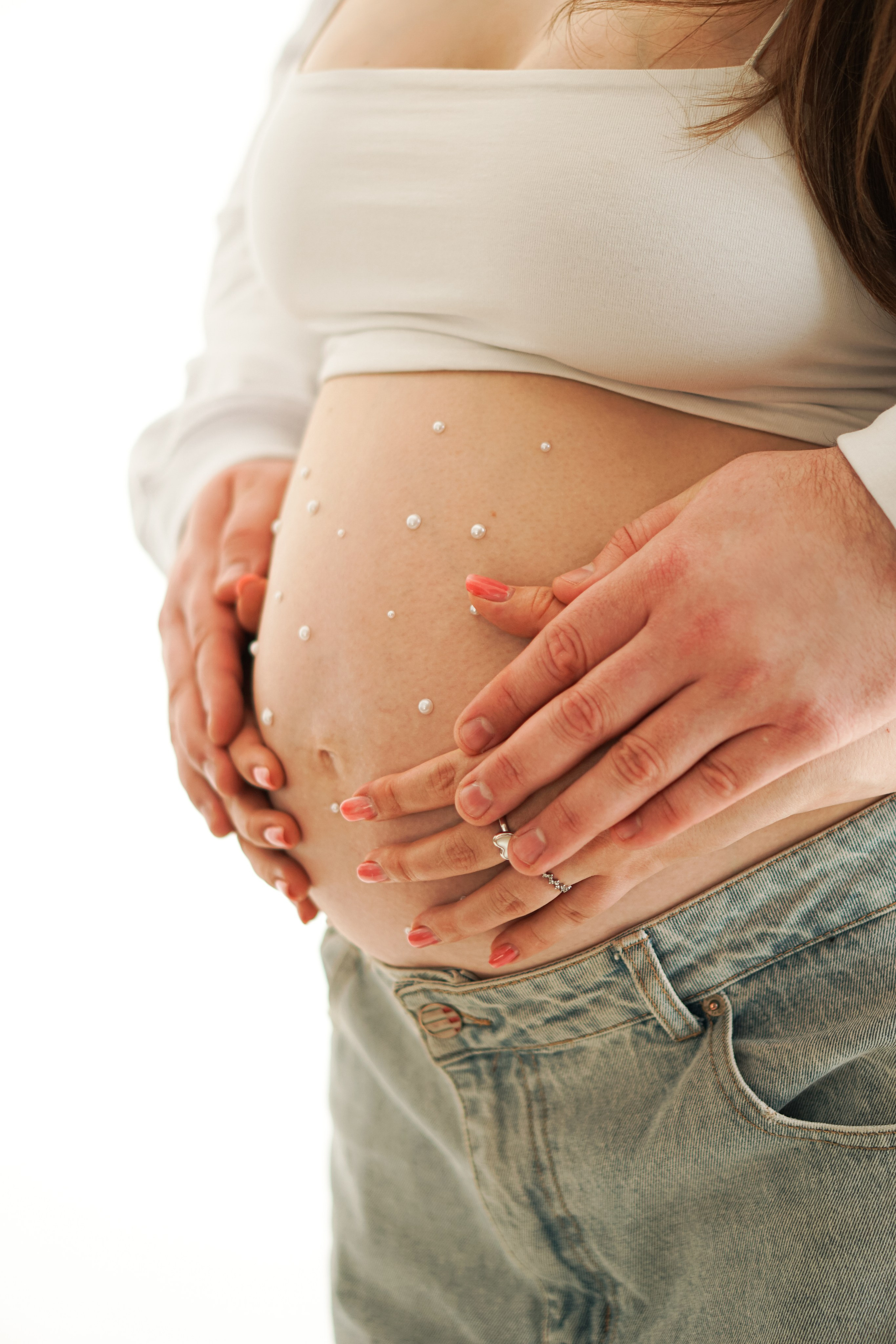 Беременность студия. Фотограф Москва — Полина Робин