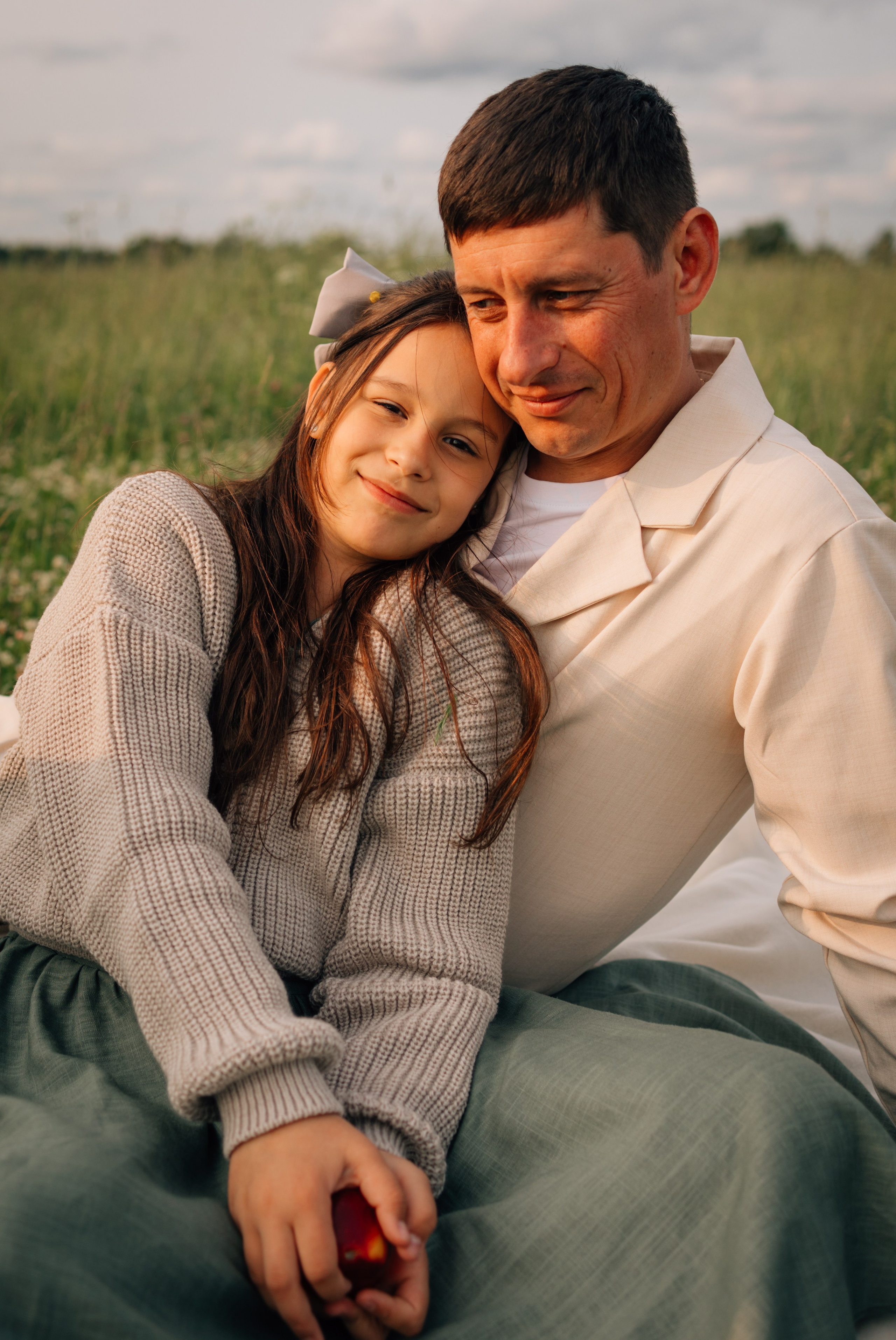 Анна, Марчелло, Настенька и Влада в поле. Фотограф Москва Светлана Кирюшина