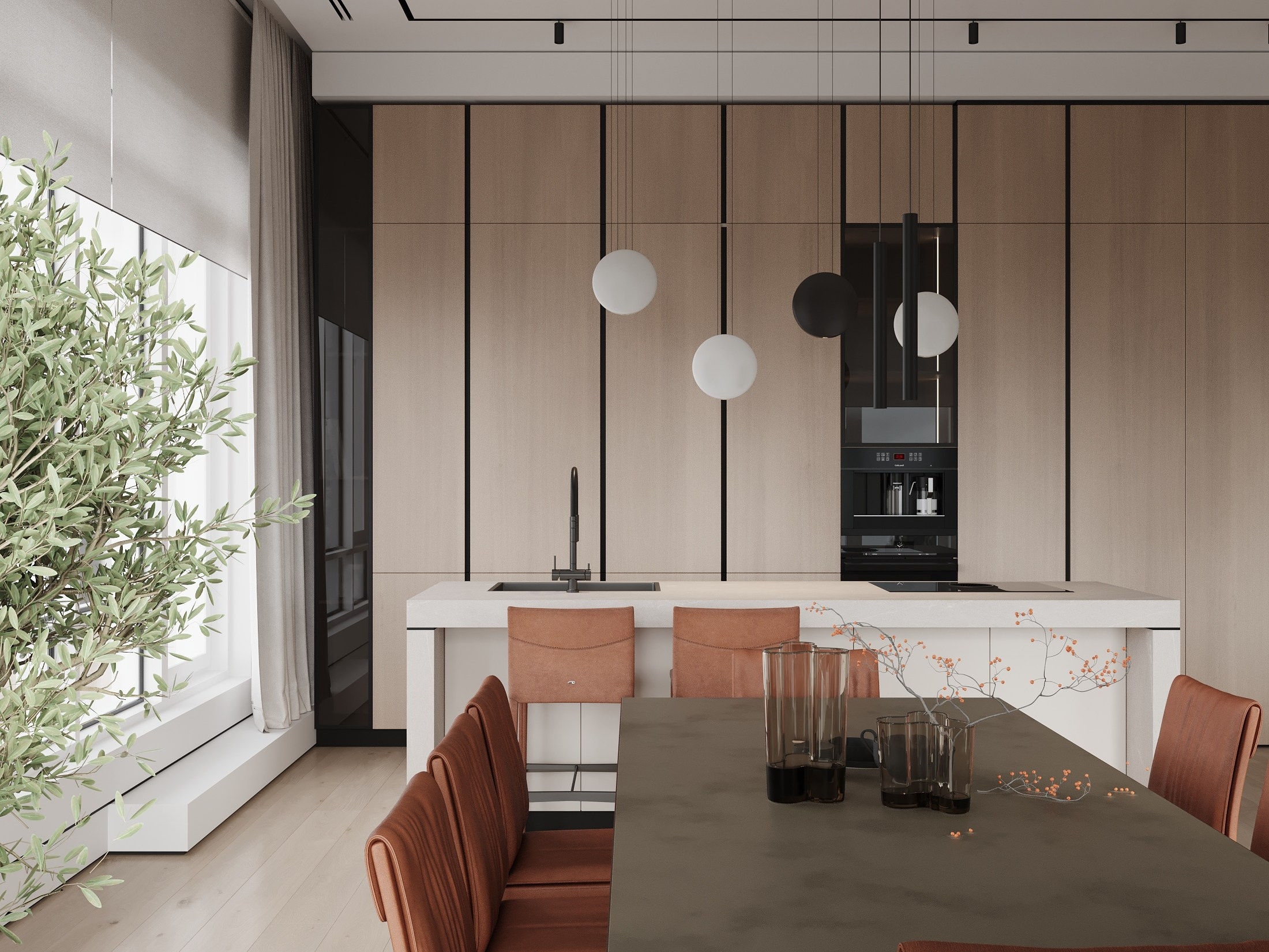 ЖК Снегири 189.0 кв.м. Дизайнер интерьера и 3D визуализатор Ванчугова Ольга