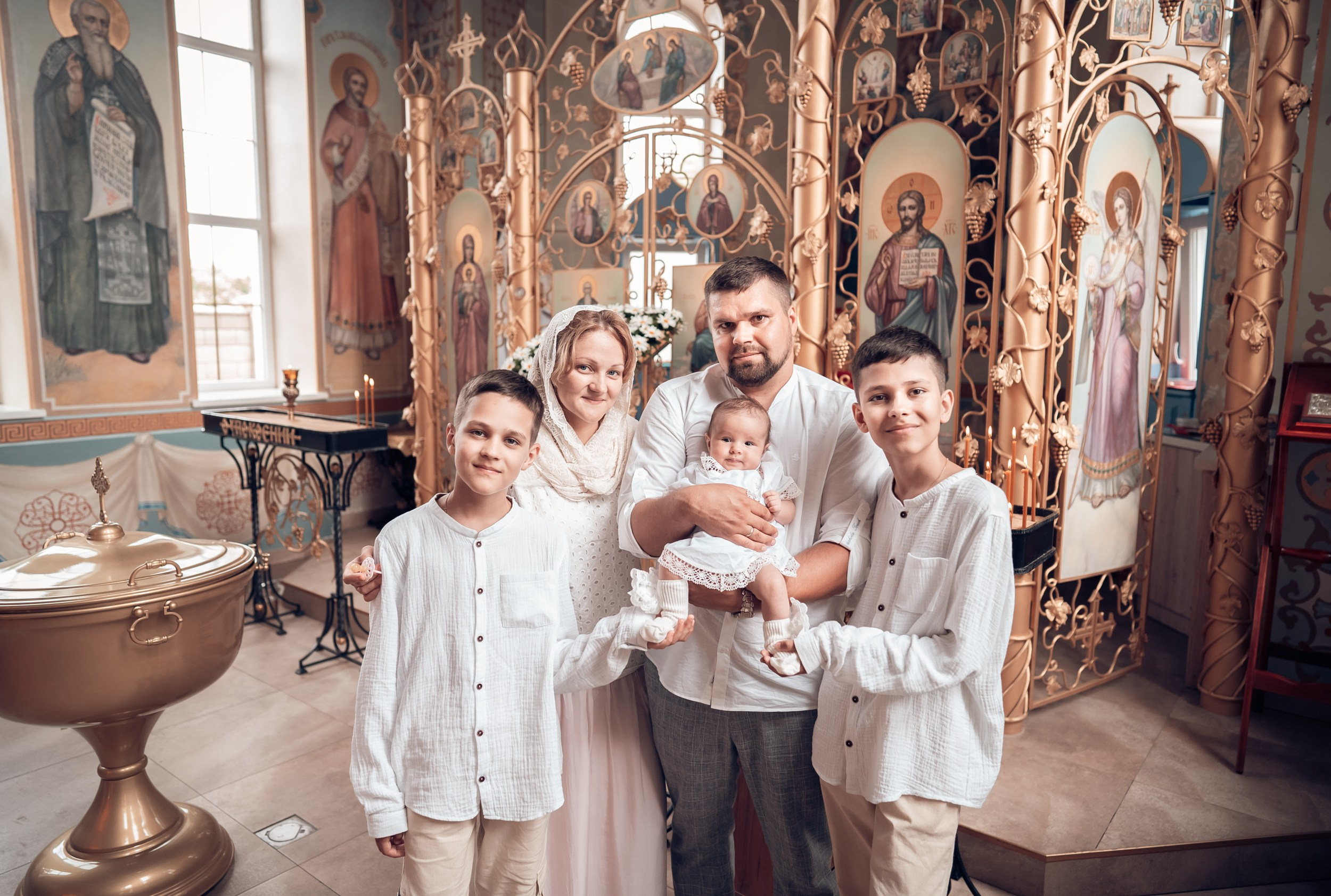 Крещение в храме св.Андрея Первозванного г. Севастополь. Церковный фотограф Севастополь