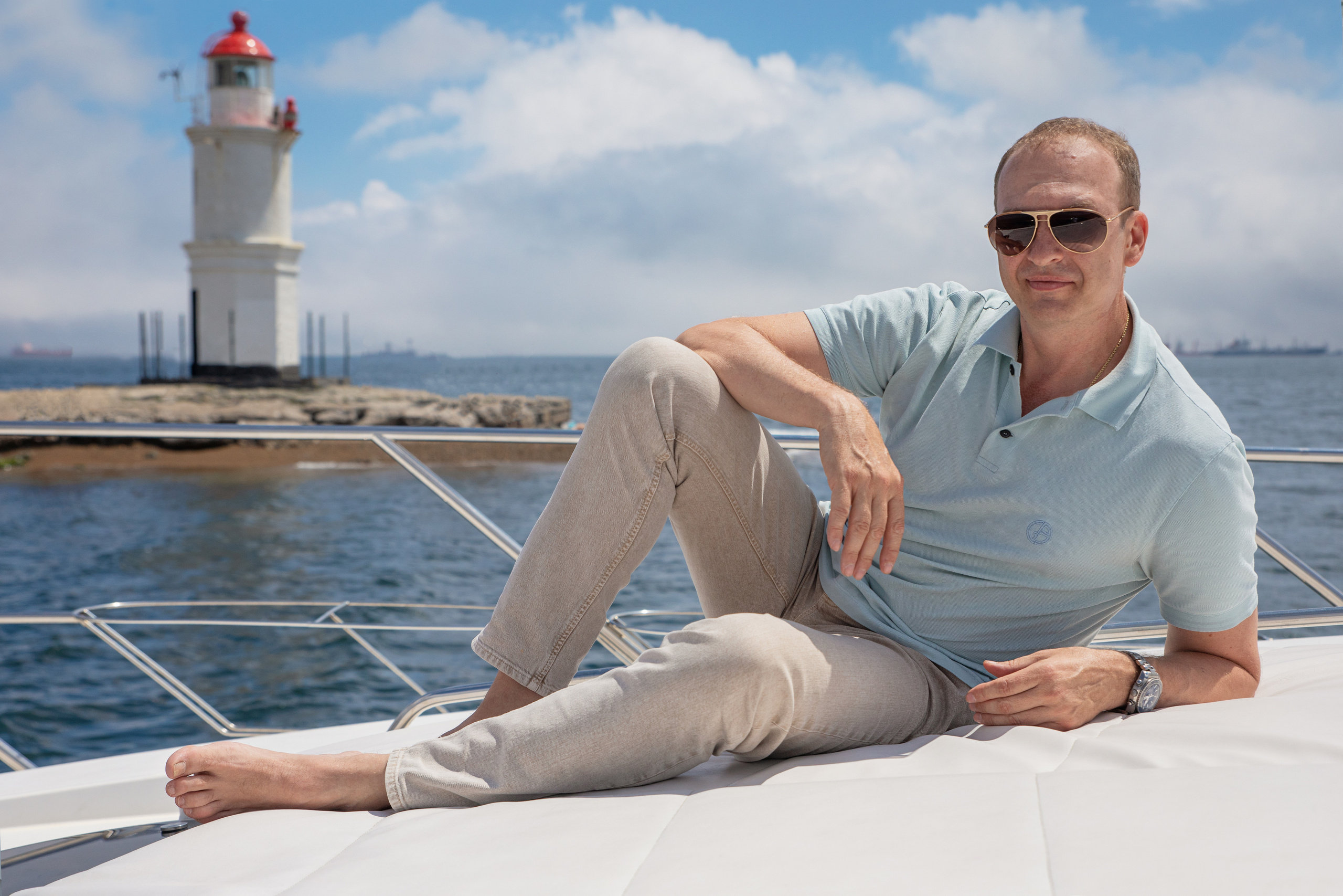 Весёлый юбилей на яхте. Семейный и частный фотограф во Владивостоке