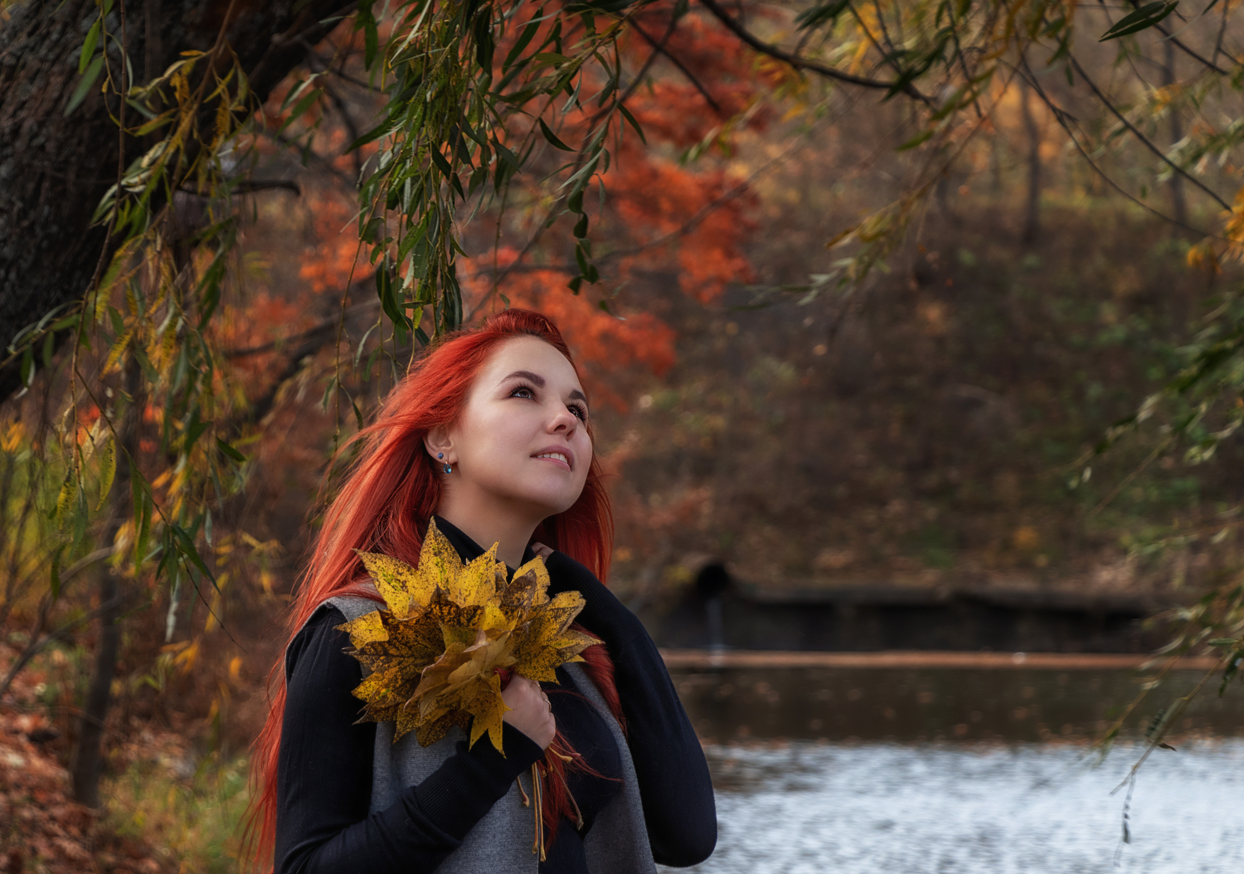 Юлия любит парк и не боится холода=). Семейный и частный фотограф во Владивостоке