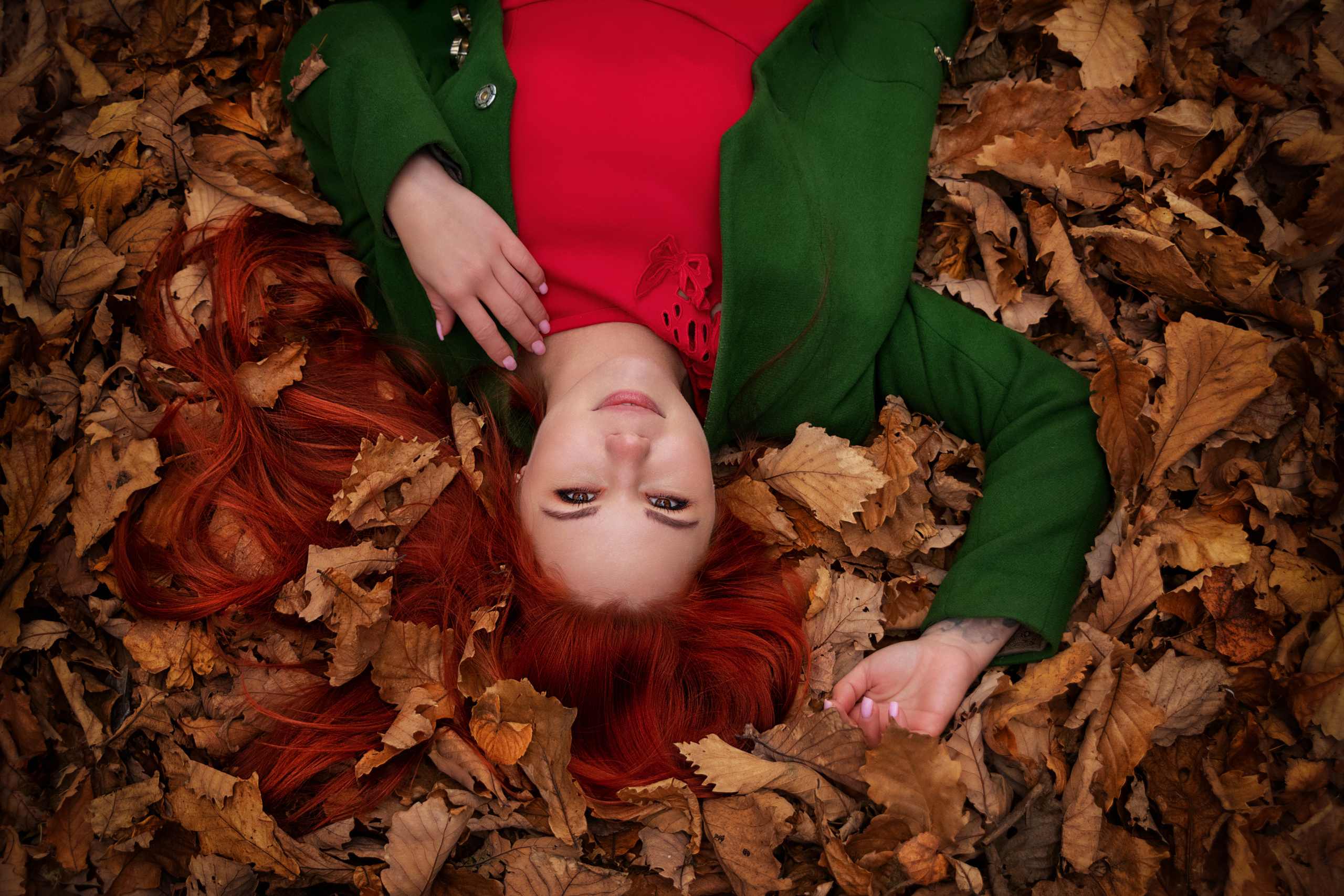 Юлия любит парк и не боится холода=). Семейный и частный фотограф во Владивостоке