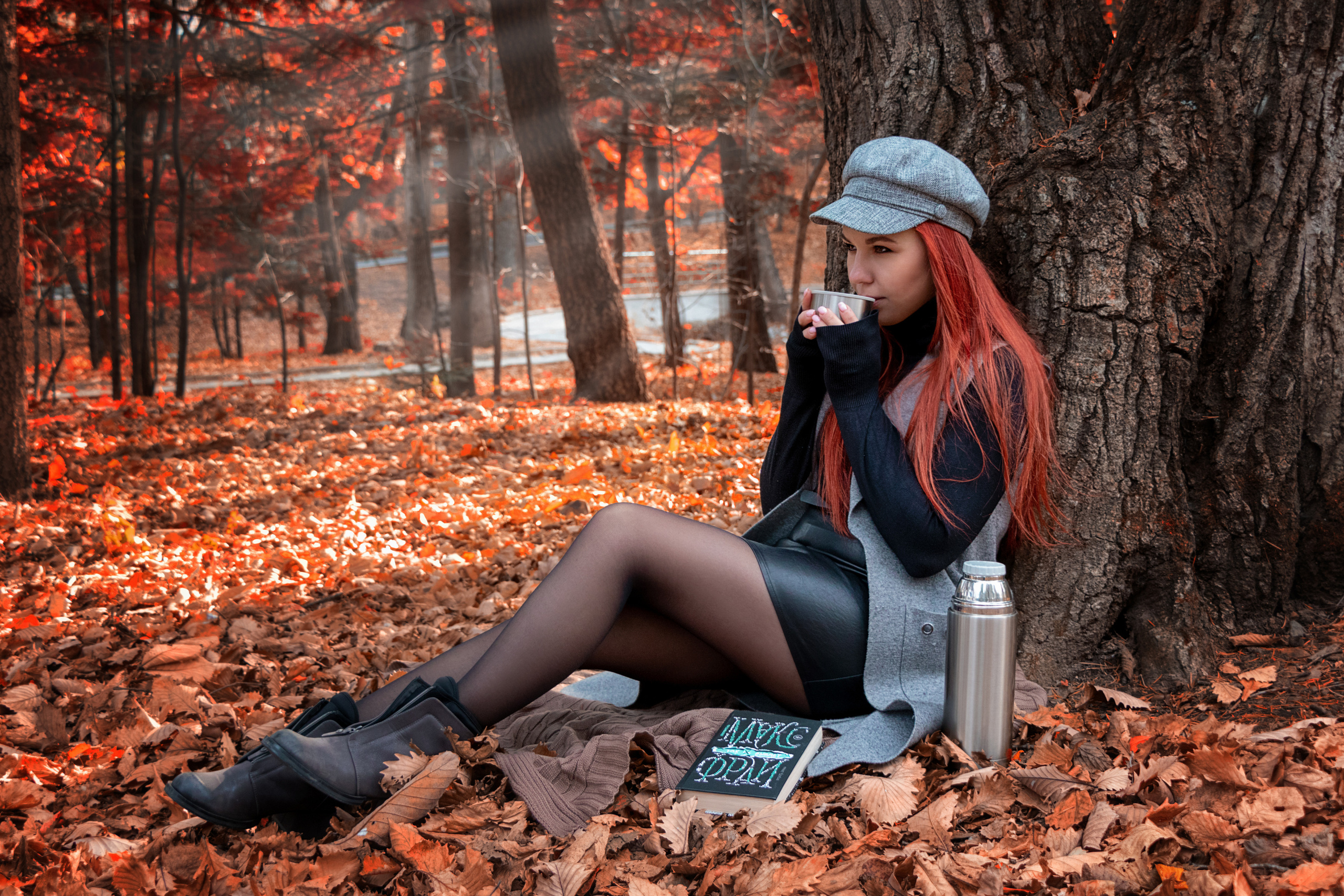 Юлия любит парк и не боится холода=). Семейный и частный фотограф во Владивостоке