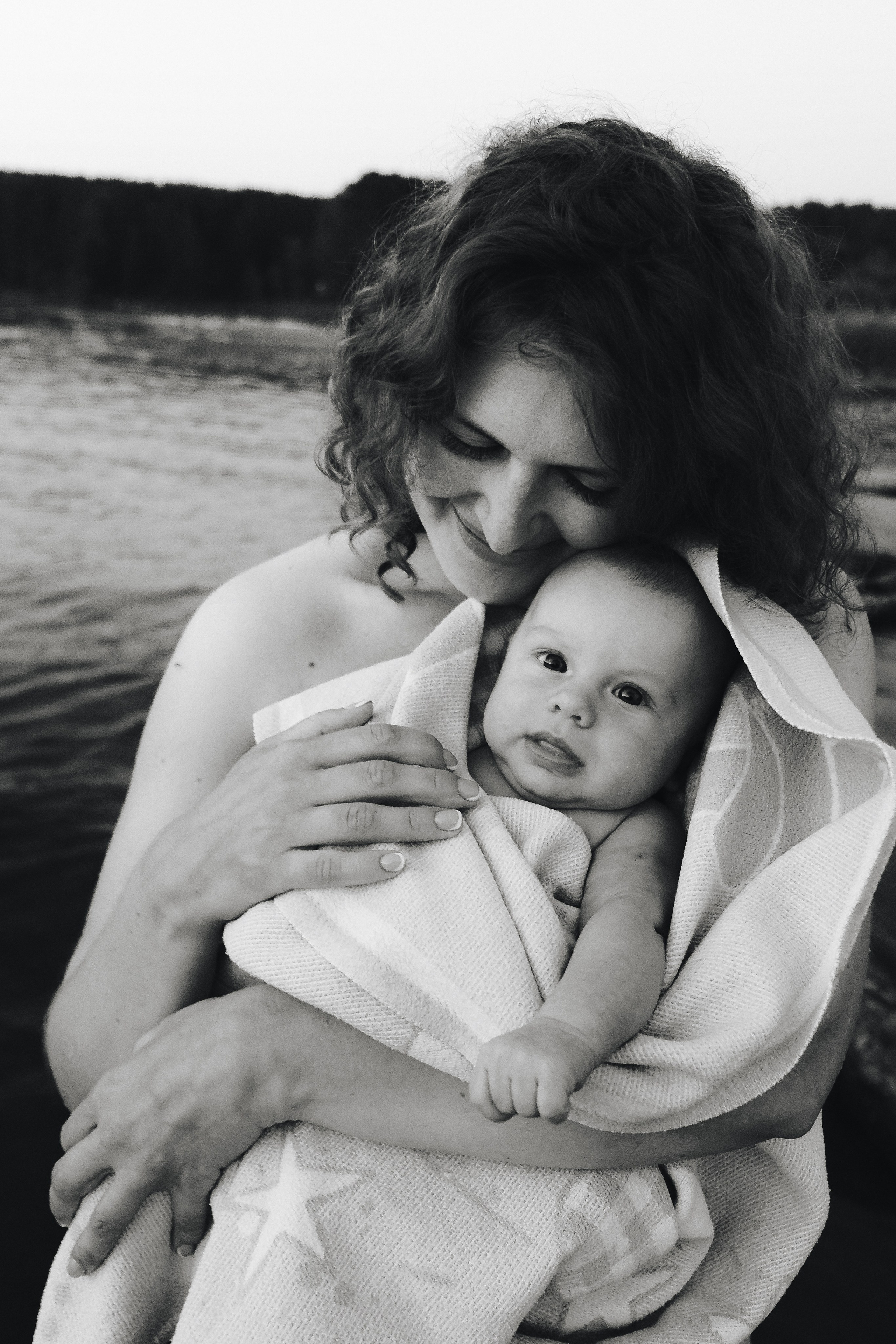 Елена с сыном. Фотограф Наташа Лисица