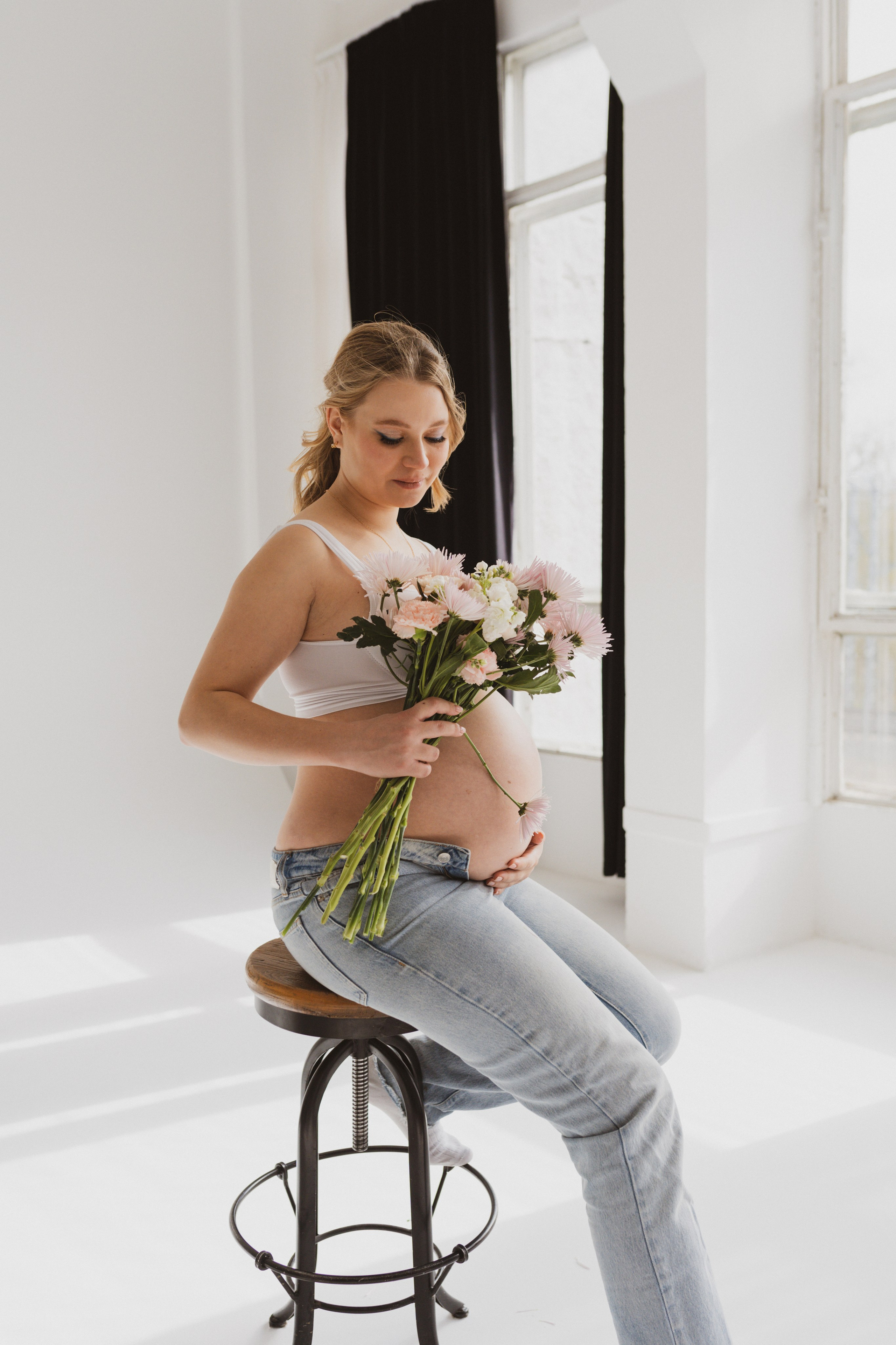 Семейная фотосессия в студии в Москве, семейный фотограф Анна Полушина. Свадебный фотограф в Москве Анна Полушина