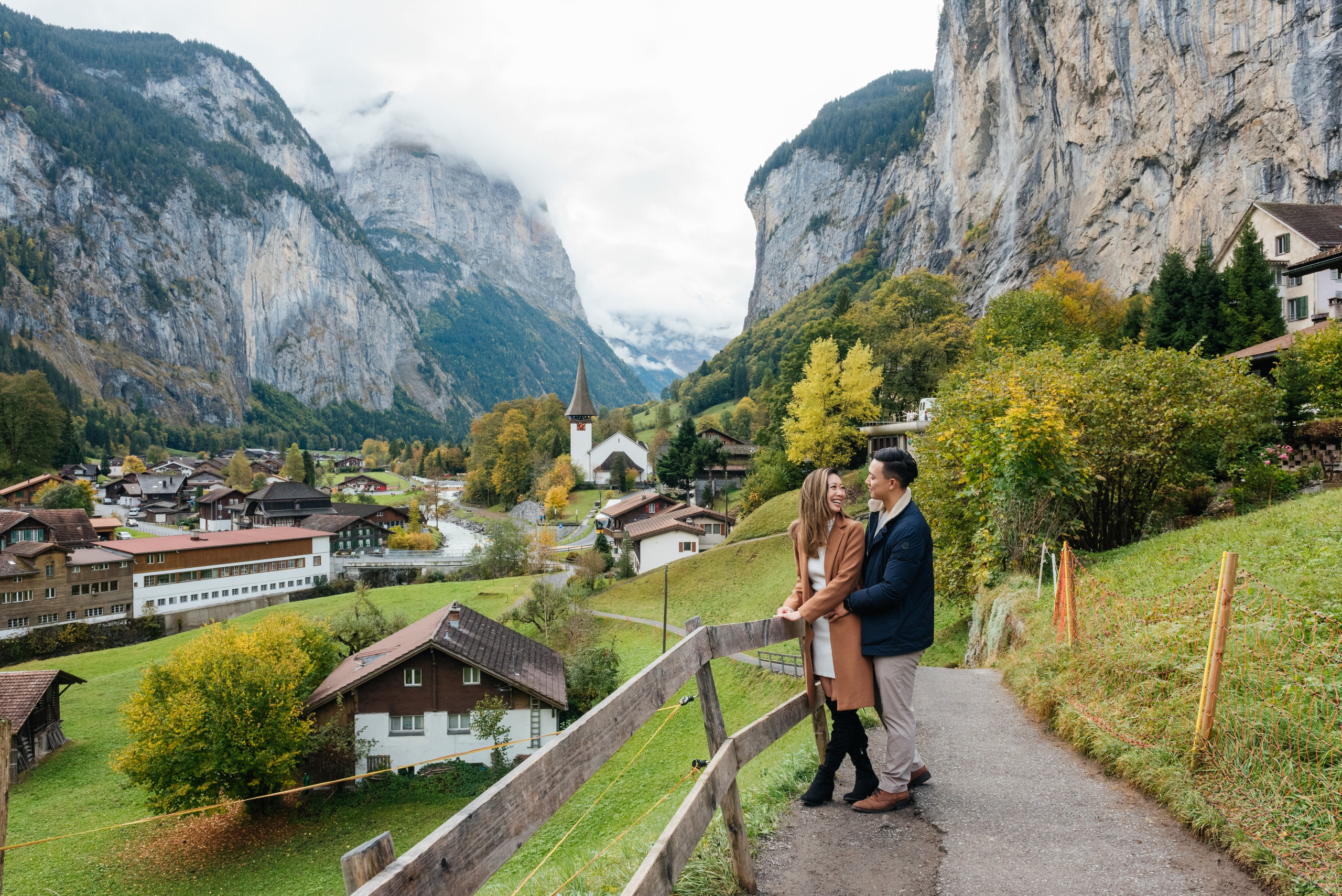 Tina & Wesley (Wengen, Lauterbrunnen). Photographer in Interlaken area