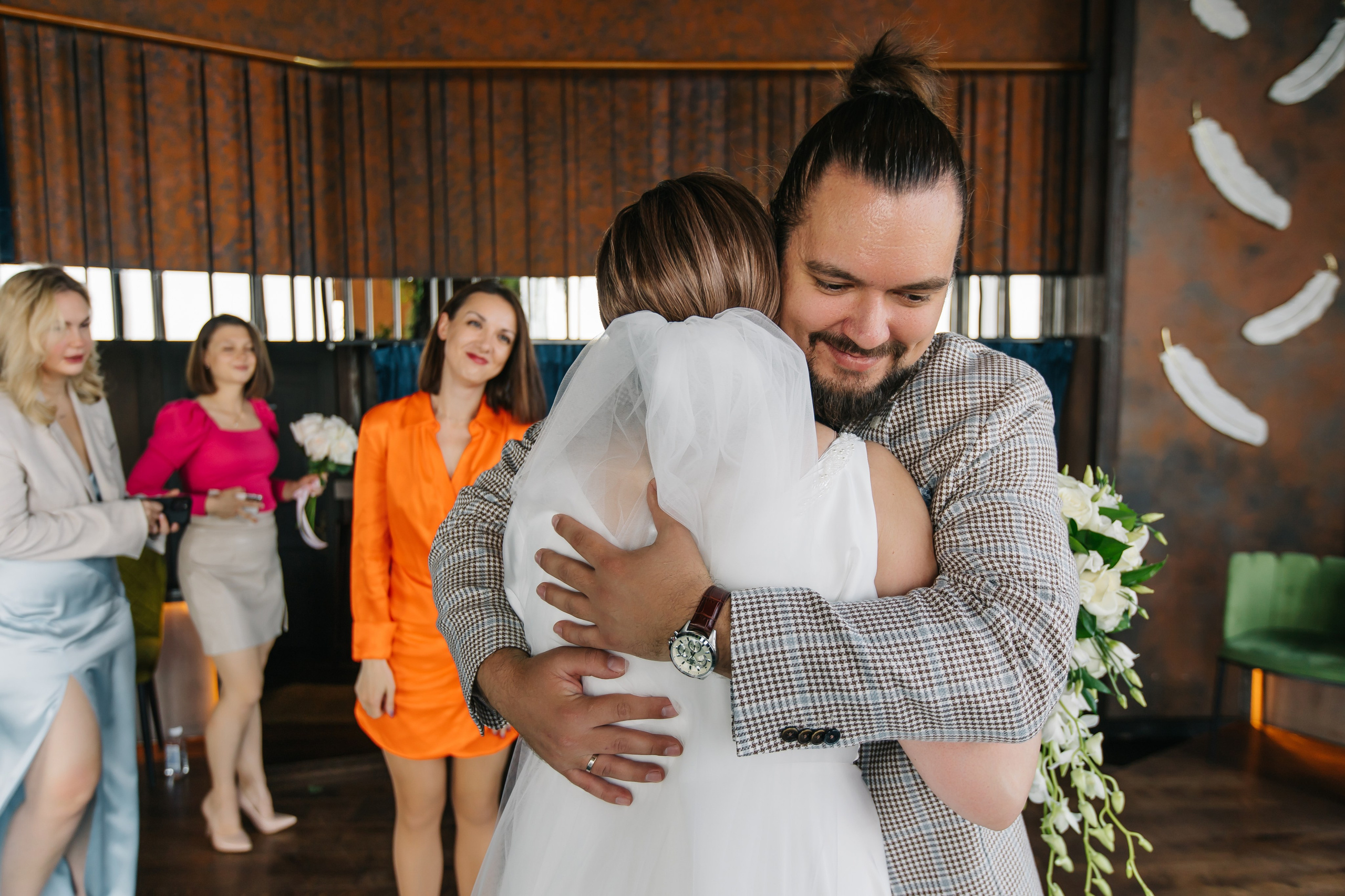 Регистрация брака в ресторане Birds Москва-Сити. Krumstudio фото, видео по Москве и МО