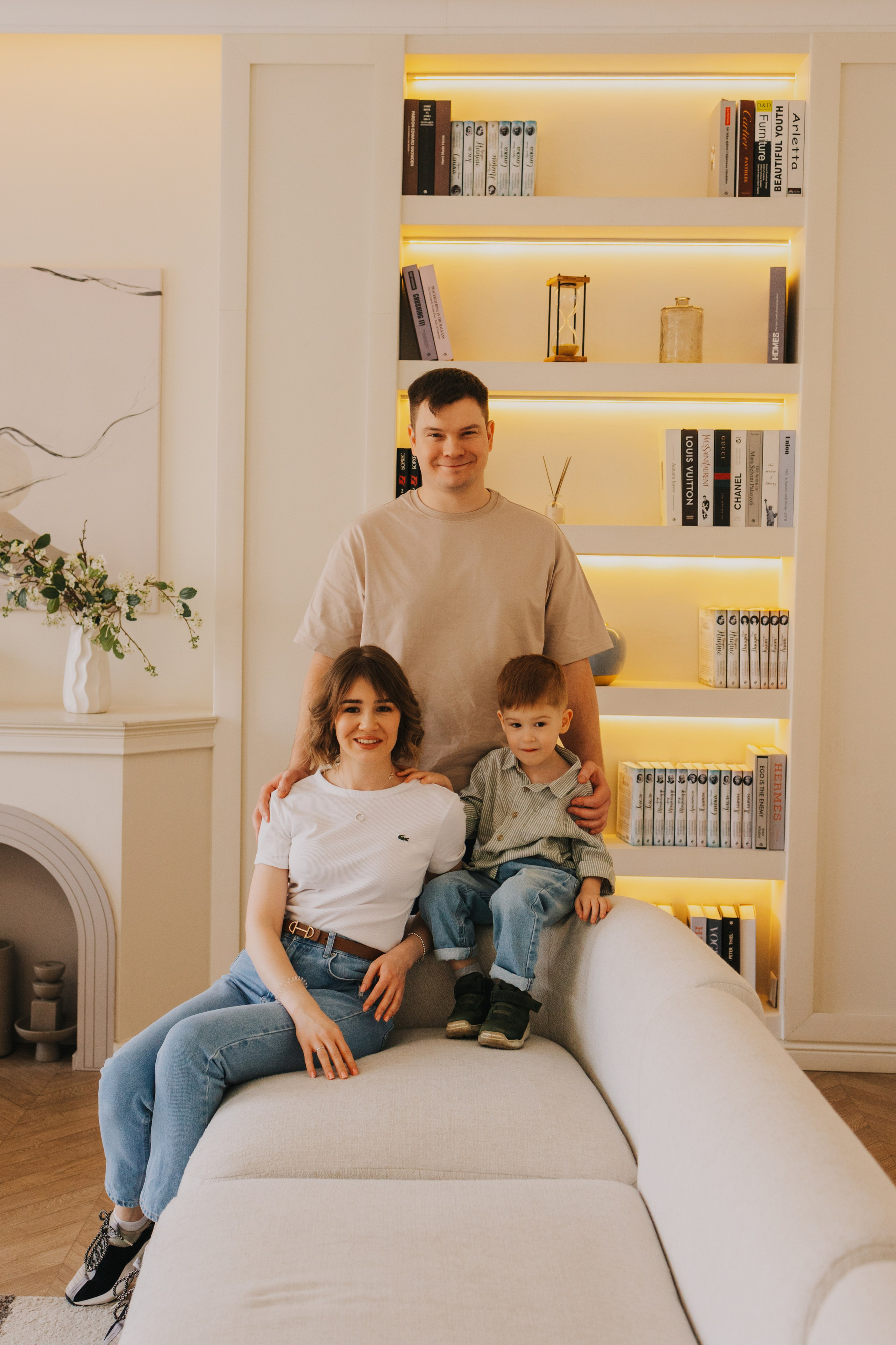 Большая семья. Домашняя фотосессия