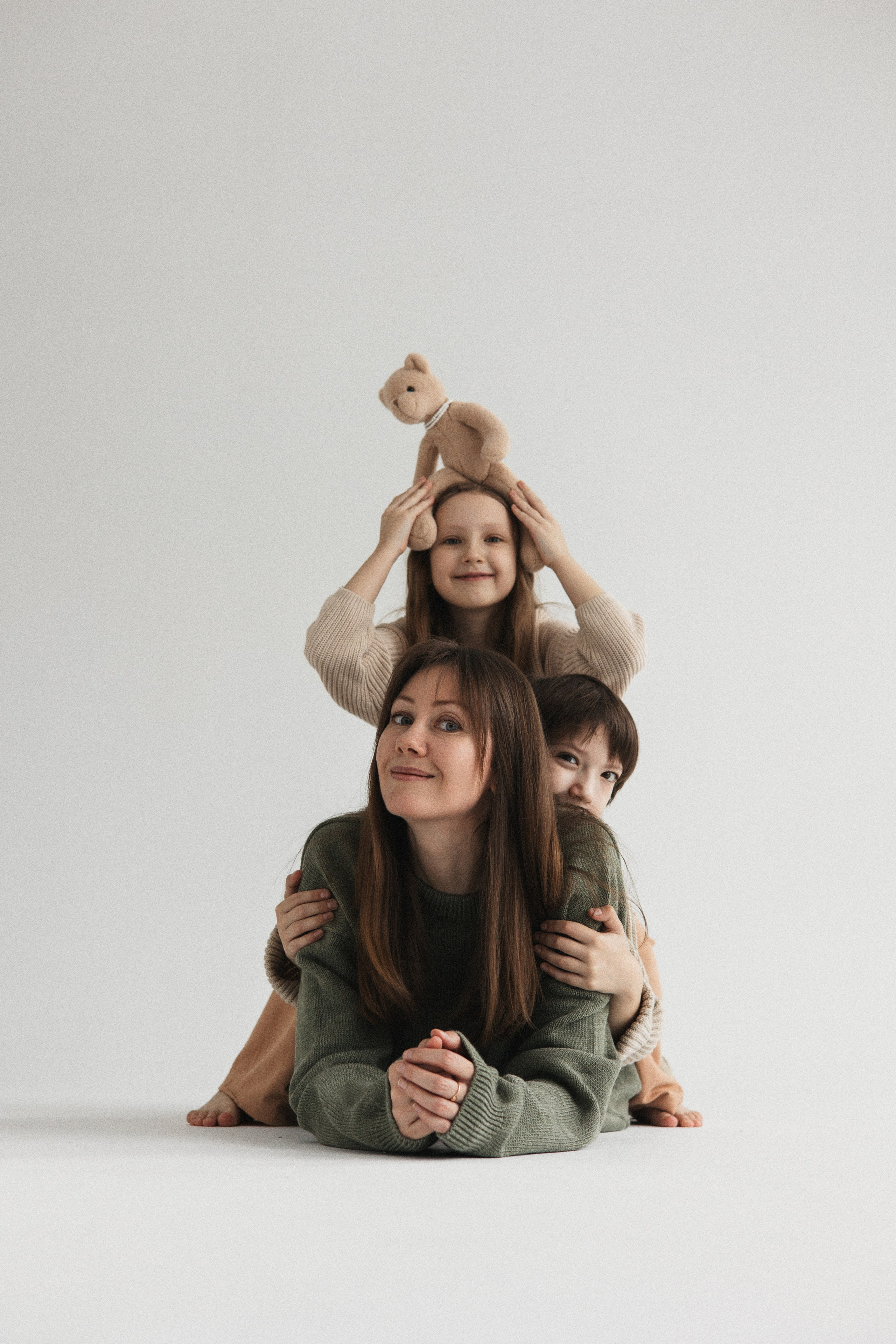 Семейная съёмка в студии, Москва. Портретный и семейный фотограф в Москве Мария Рослякова