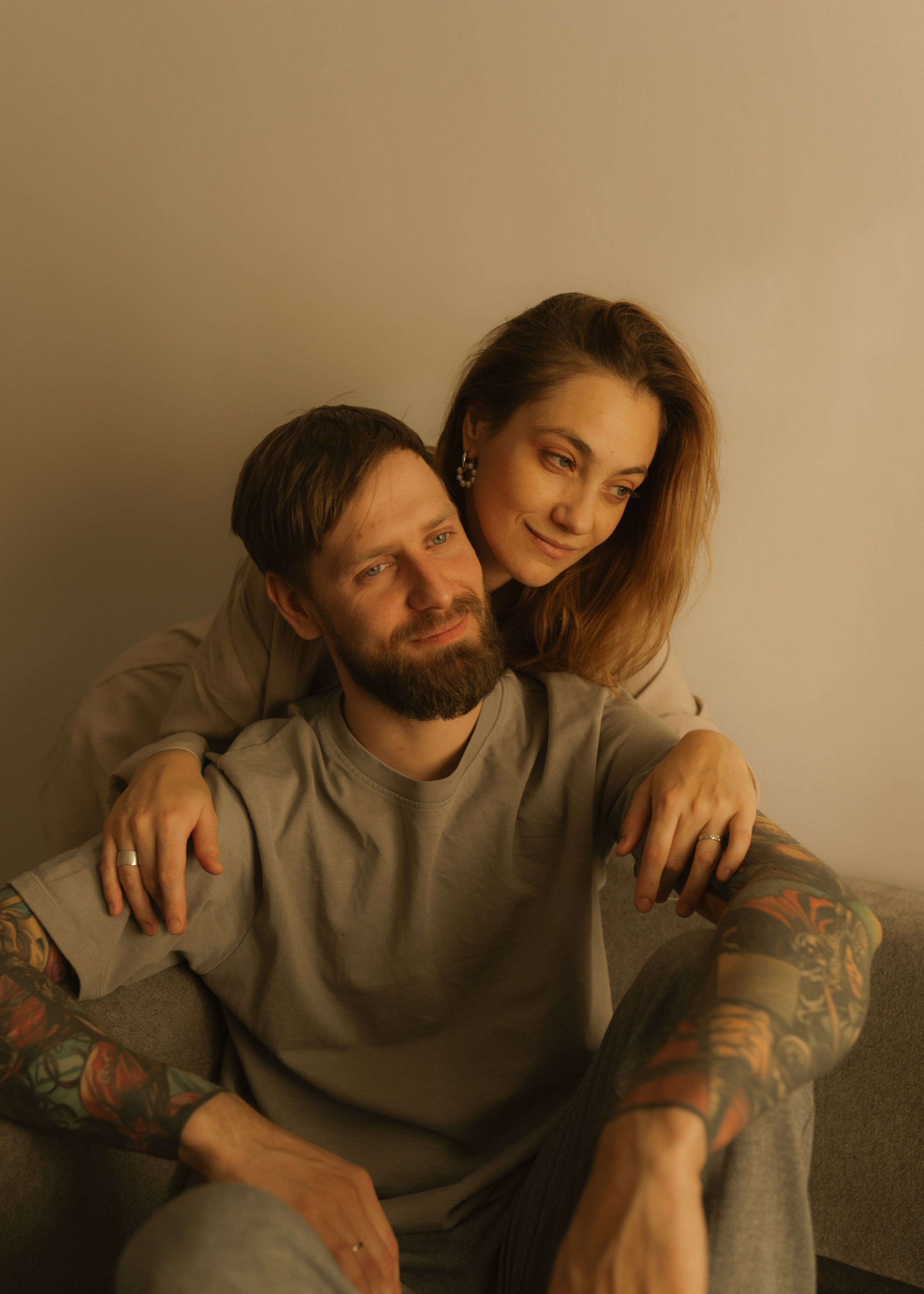 Катя и Андрей | домашняя. Фотограф в Новосибирске Диана Ильиных