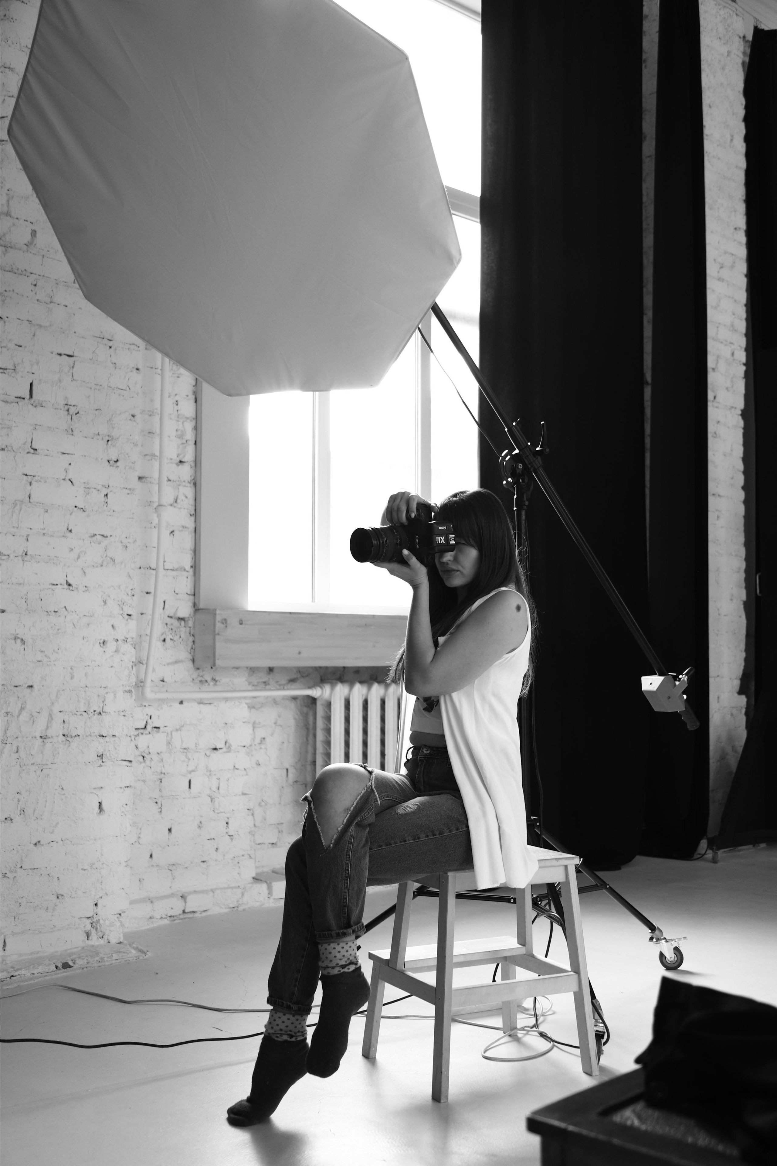 Бекстейдж съемок. Kris geimor фотограф