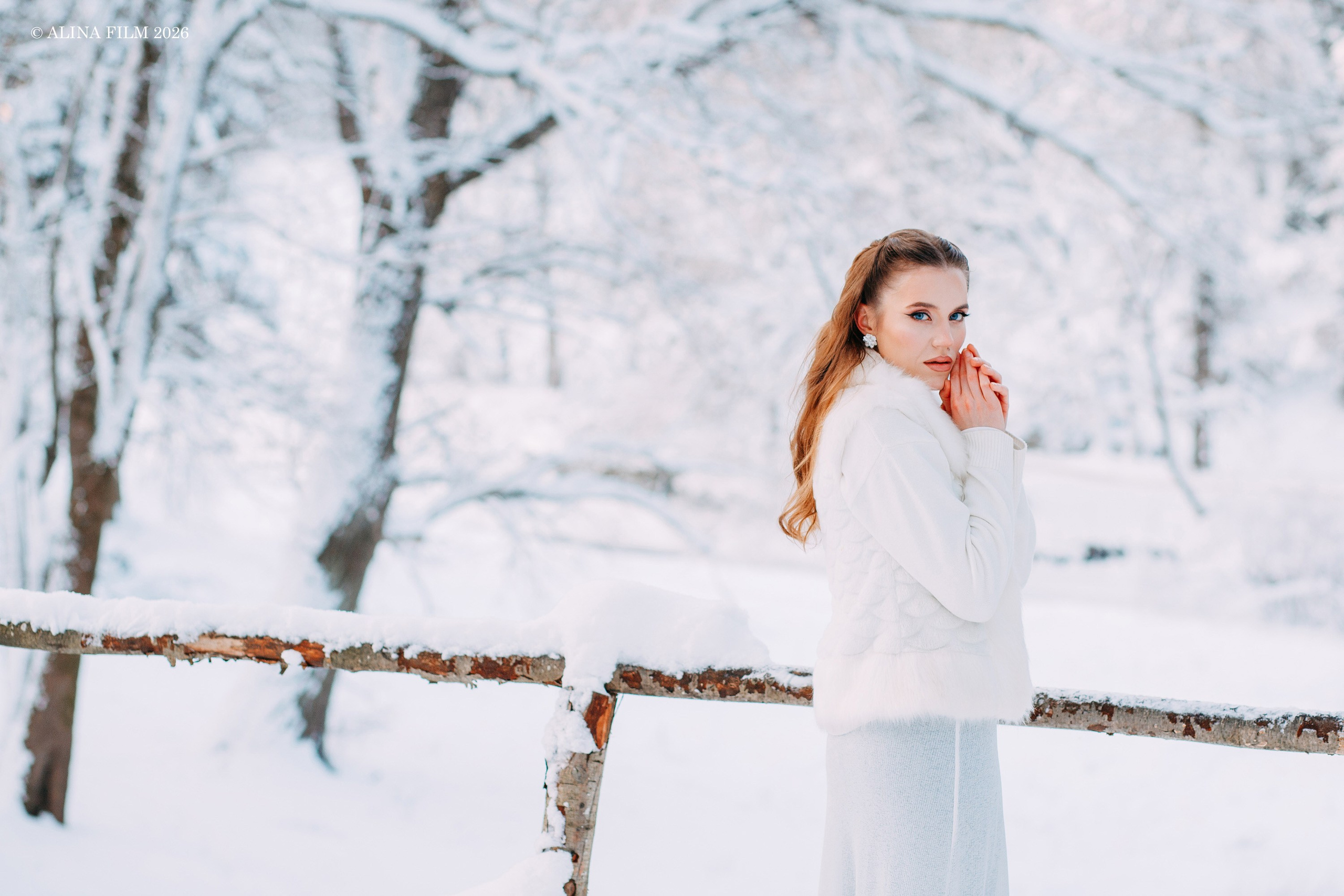 Фотопрогулка в снежном Павловске. Фотограф в Санкт-Петербурге Alina Film