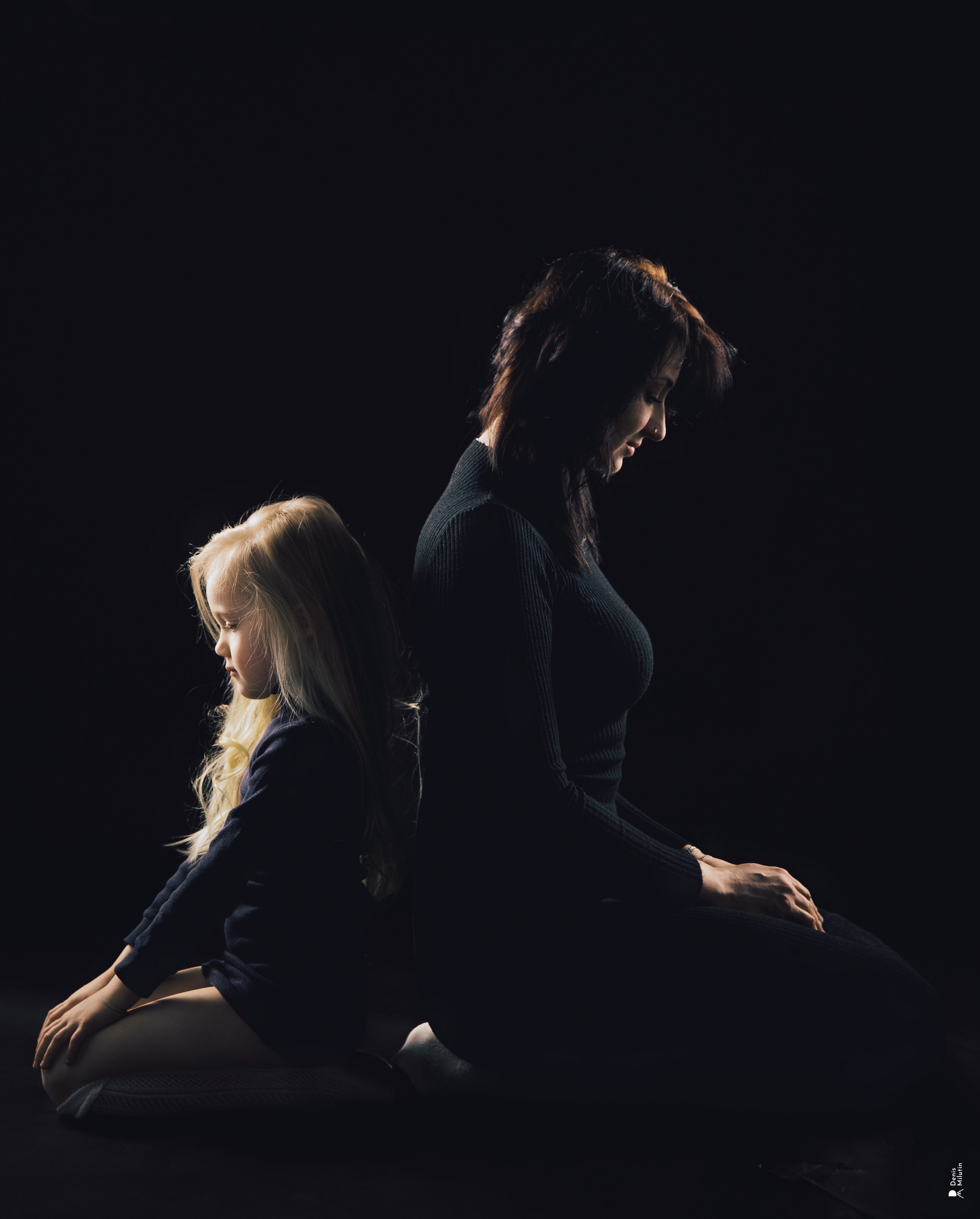 Катя и дочка. Портретный фотограф Денис Милютин