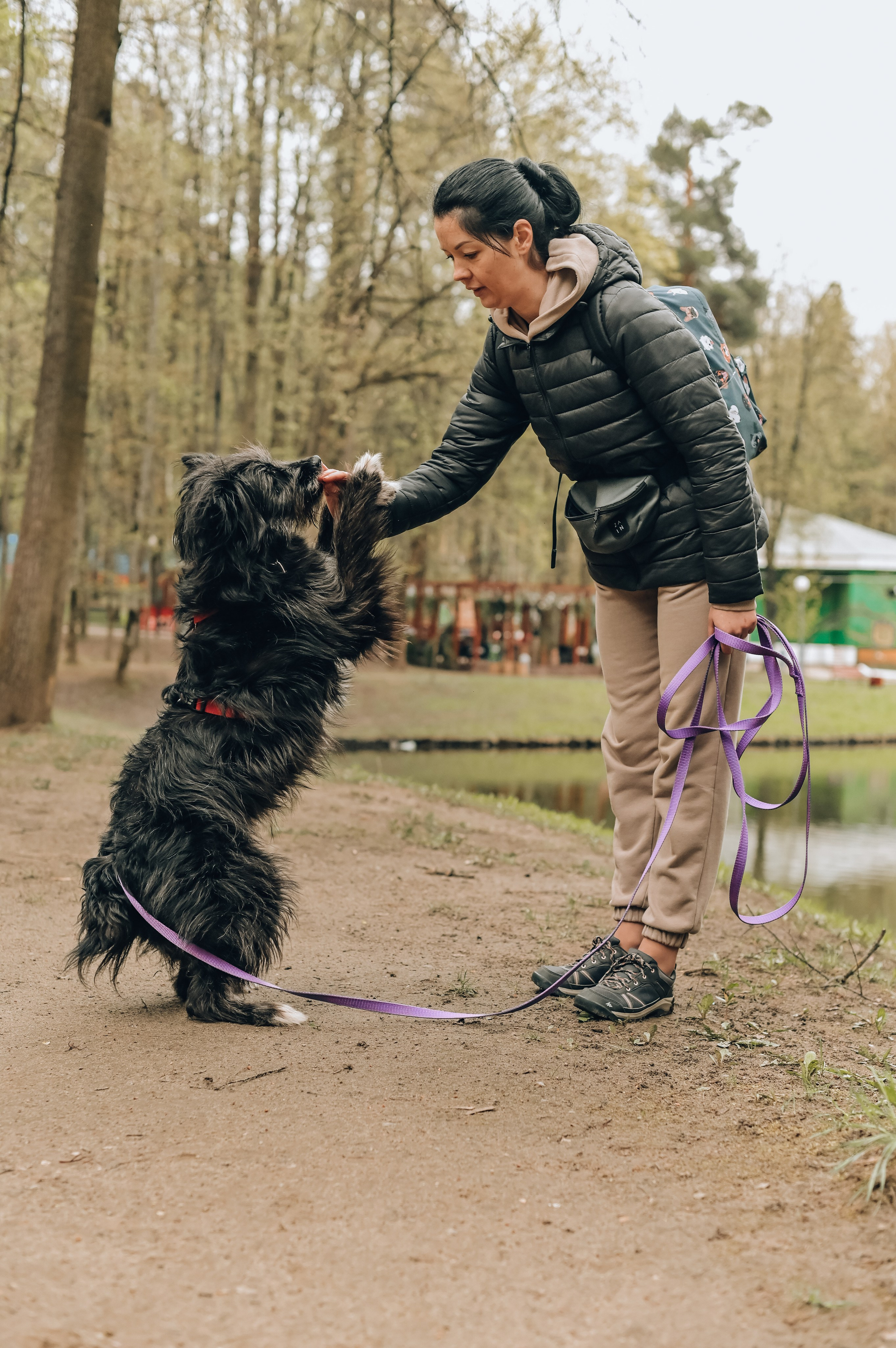 Занятие с кинологом. Семейный и репортажный фотограф в Москве Анастасия Трубкина