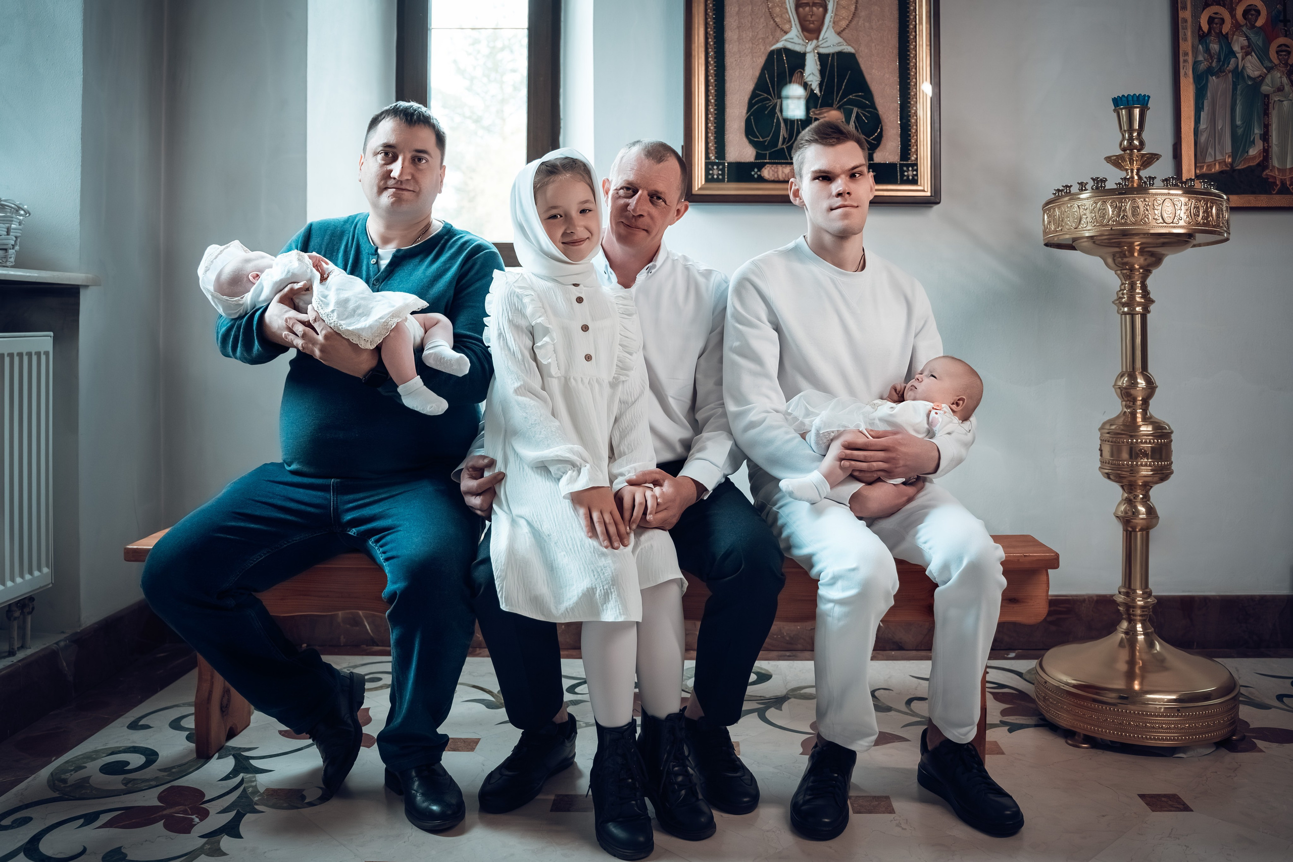 Крещение Александра и Варвары