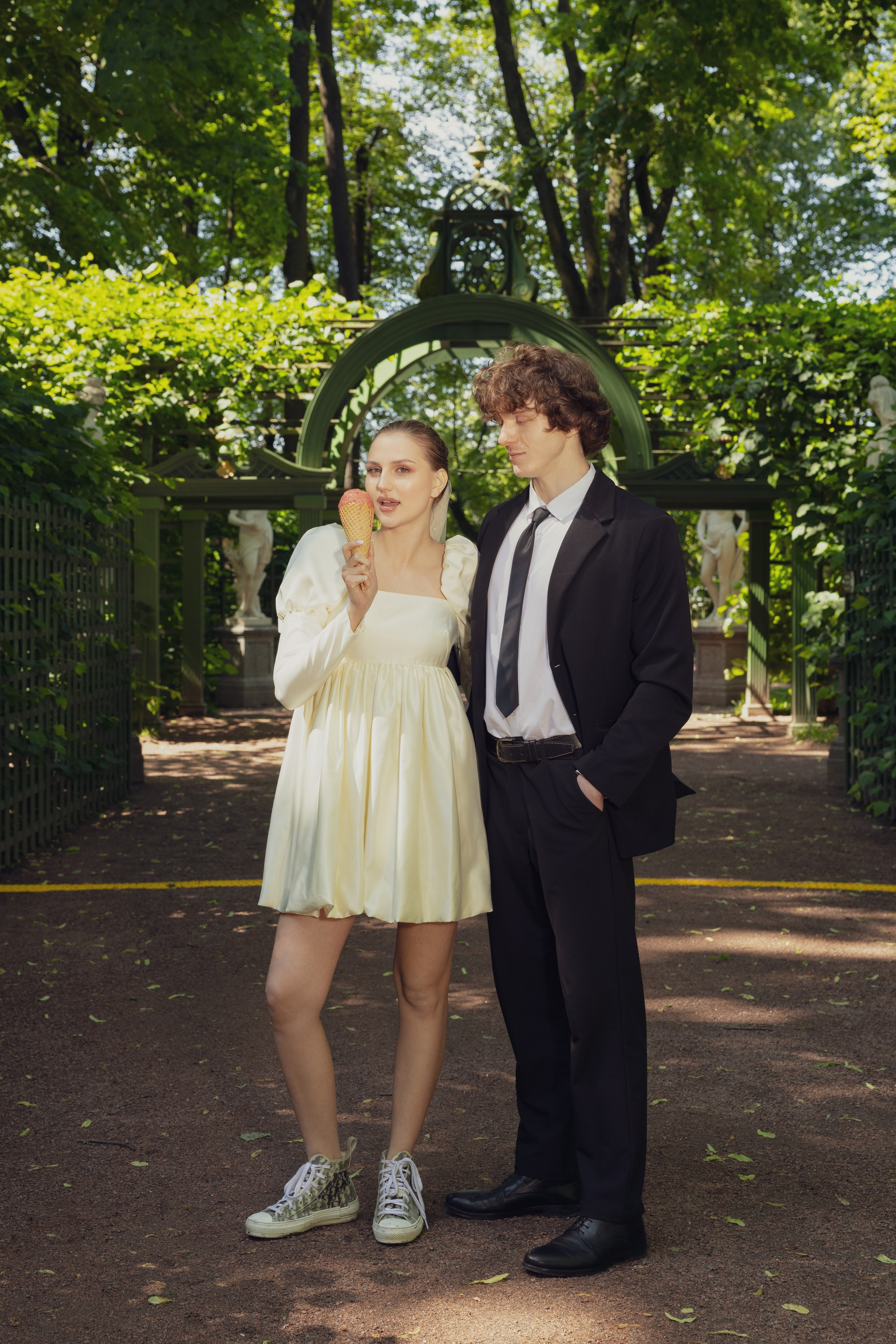 Свадебная прогулка в Летнем саду. Фотограф в Санкт-Петербурге Вагнер Юлия