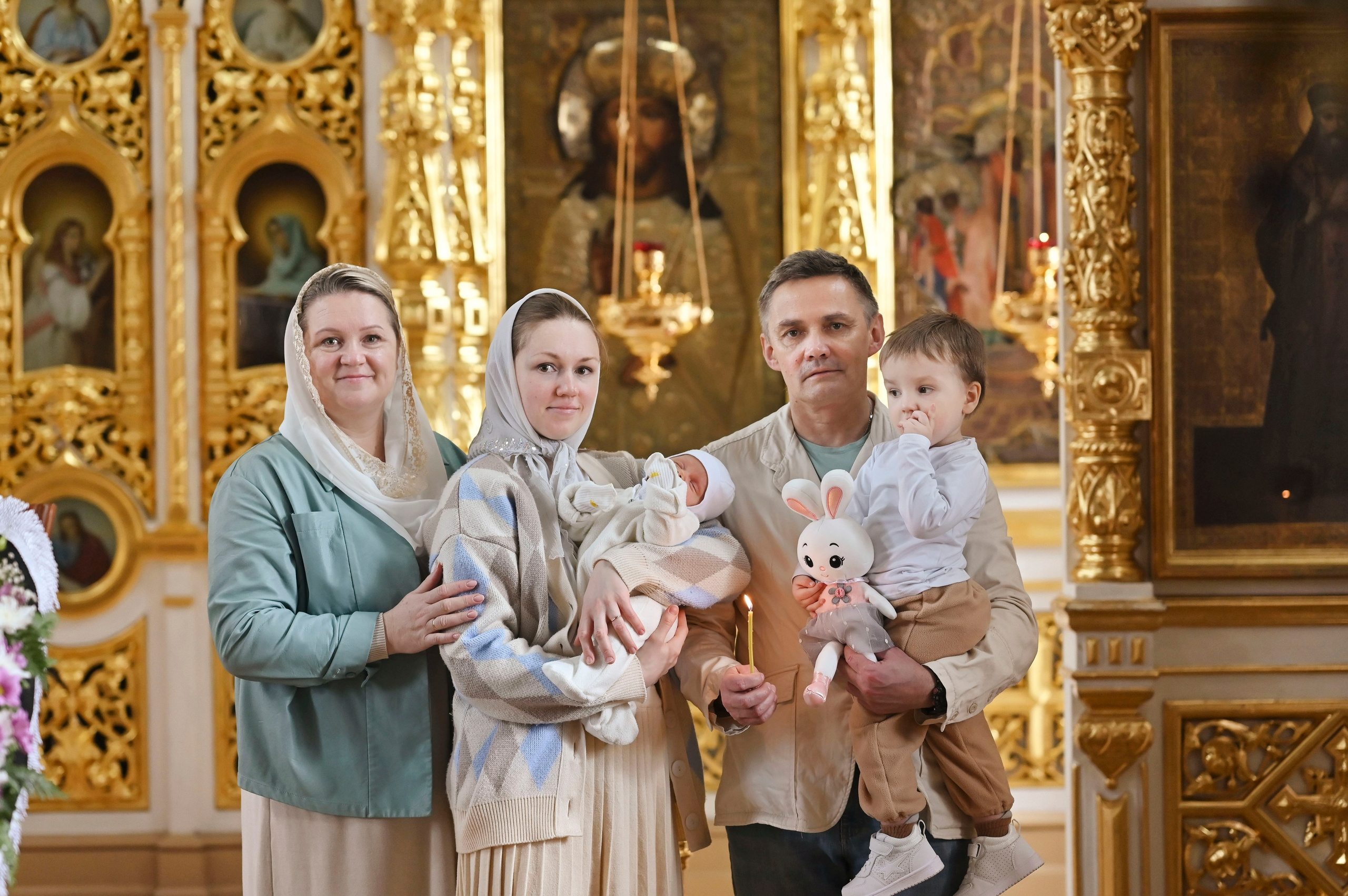 Крещение Эмилии. Семейный фотограф в г. Воскресенск Наталия Молева