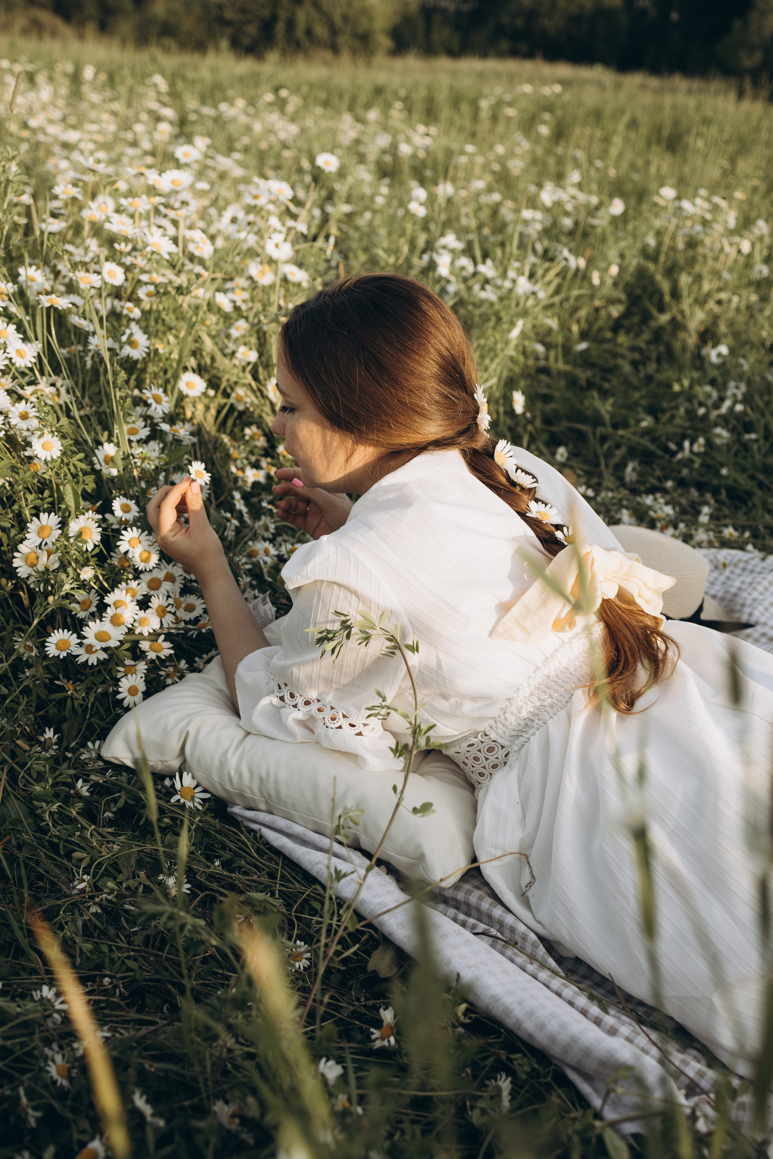 Маша и ромашки. Семейный фотограф в Москве Виктория Ястребинская