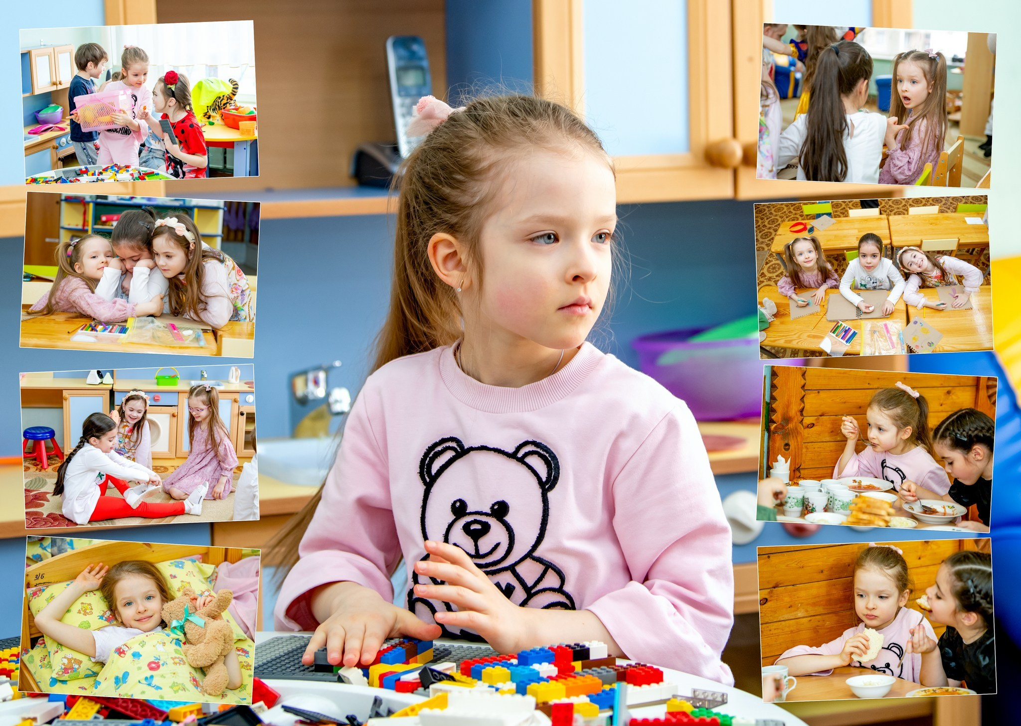 Альбом Стандарт А4 5 разворотов для детского сада. Профессиональная репортажная фотосъёмка, создание выпускных альбомов