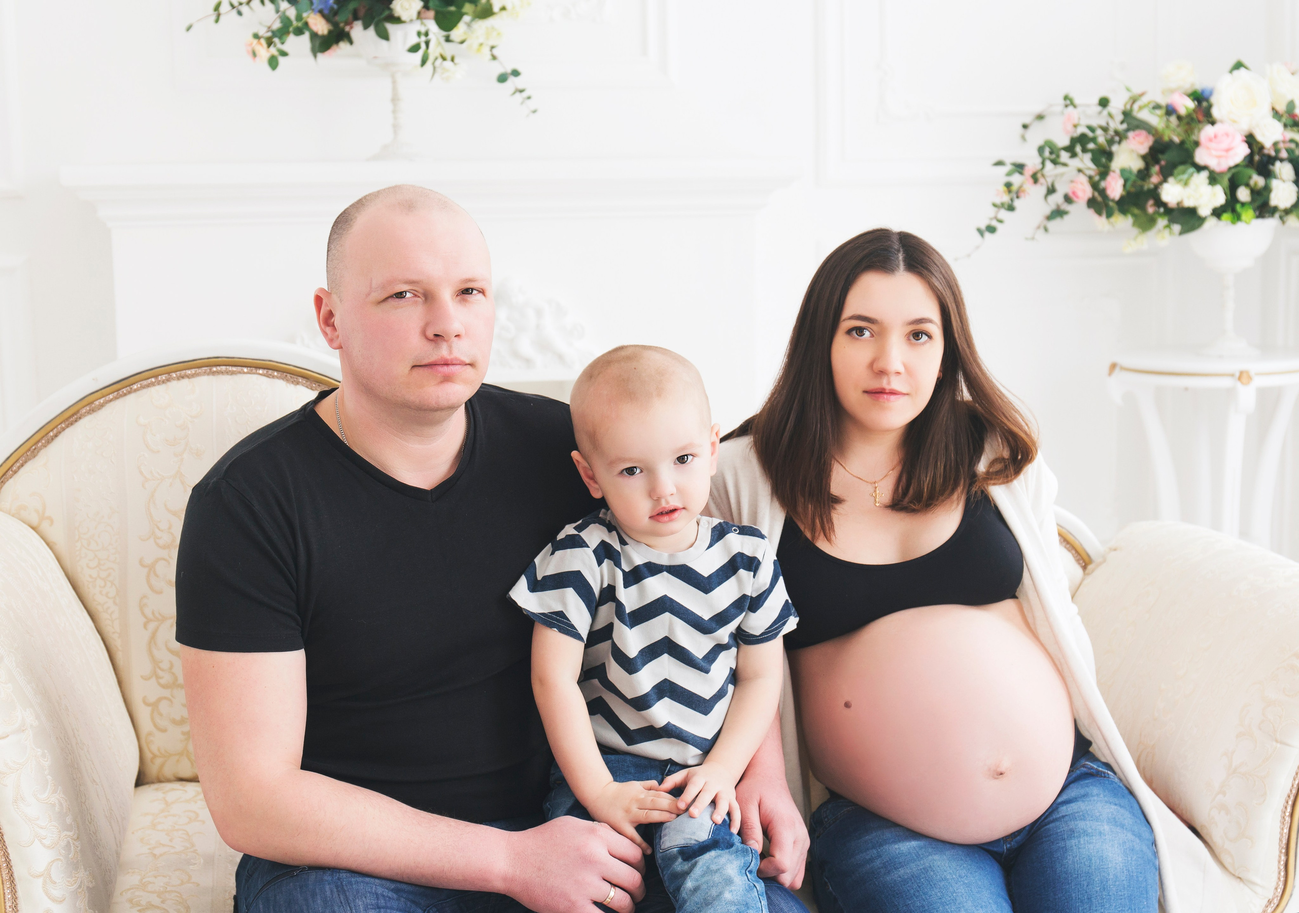 Съемка беременности в студии. Фотограф новорожденных и детский в Сергиевом Посаде Кругликова Юлия