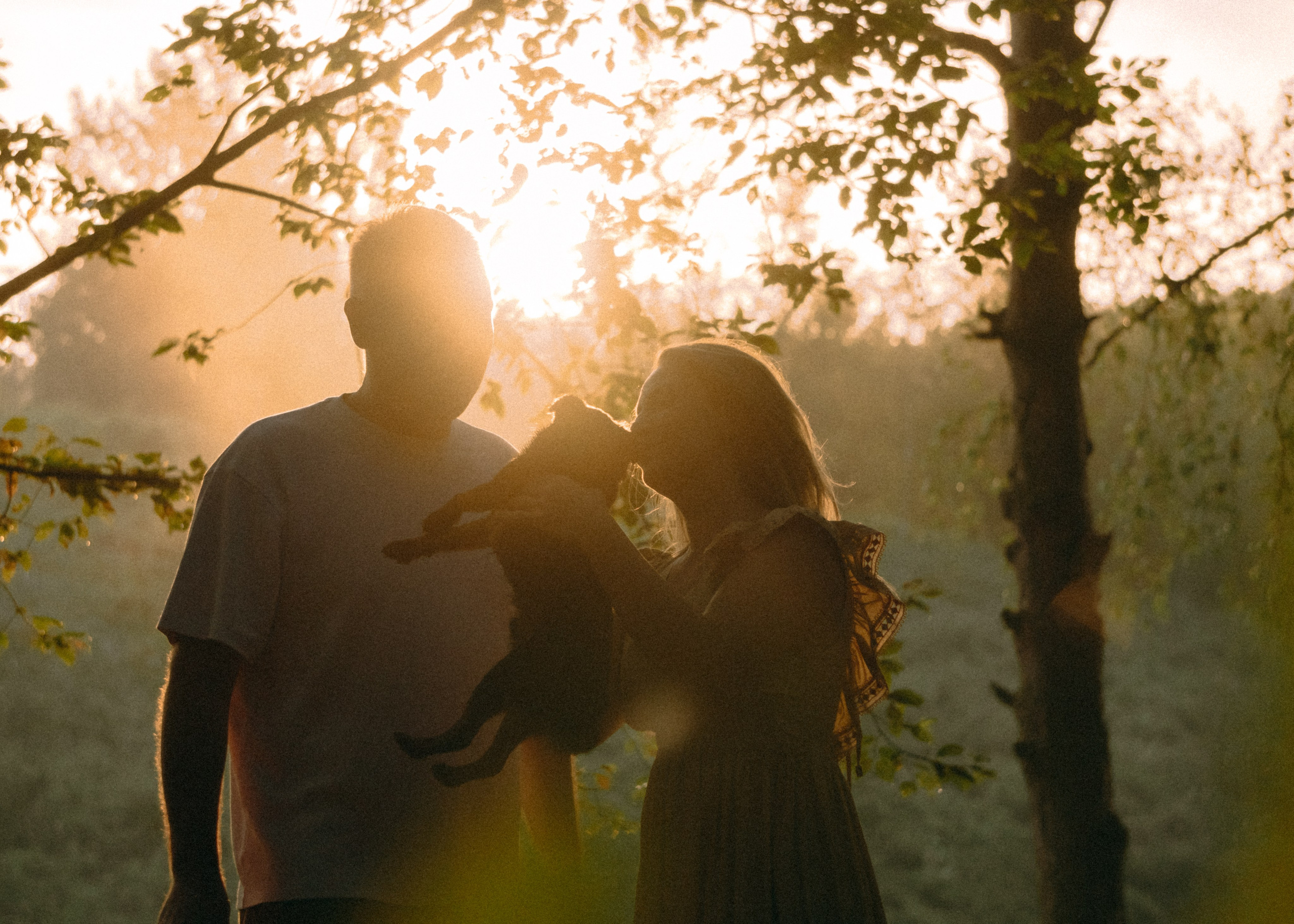 Оксана, Кирилл и Кеша. Фотограф-анималист Ксения Воробьева, Москва