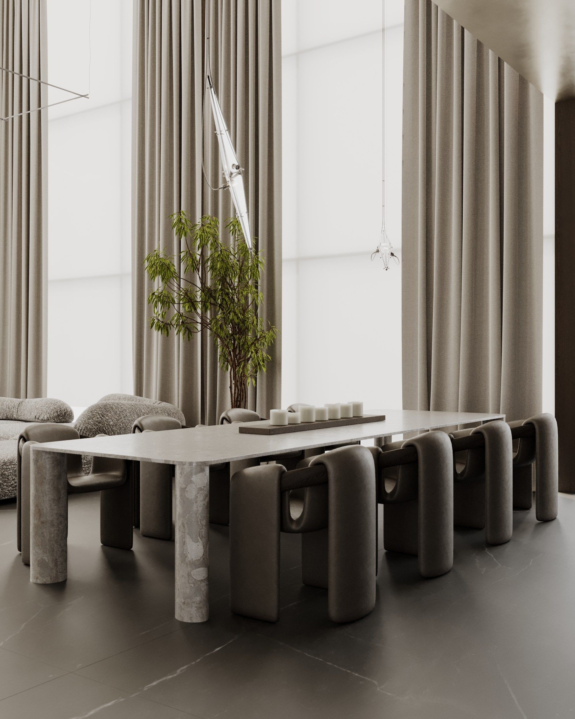 RIVER HOUSE /3000 sq m /24' (in progress). Интерьерное ателье numéro а