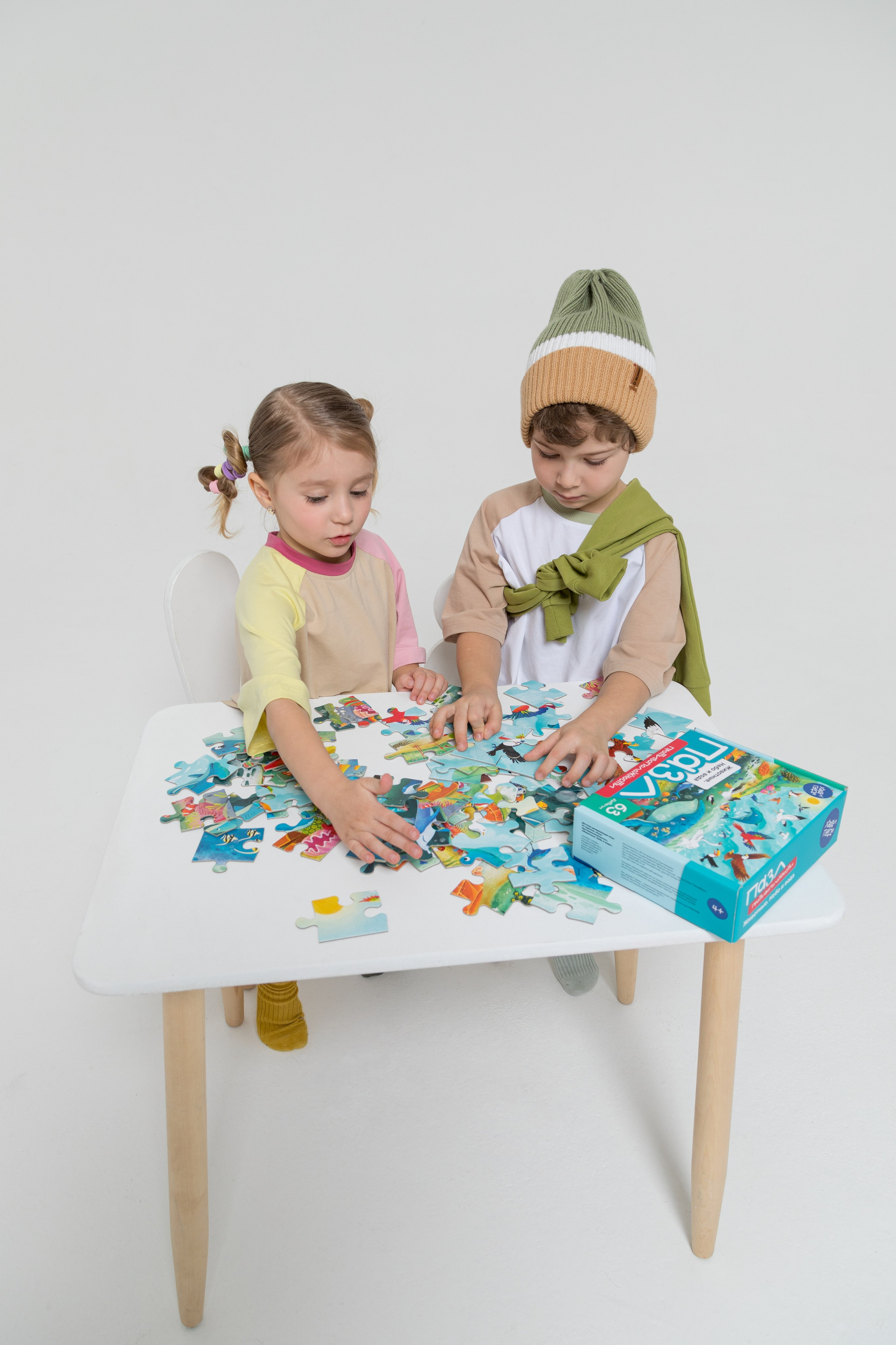 Имиджевая и каталожная съёмка для бренда детских пазлов. Детский и контент фотограф Надя Волкова Санкт-Петербург