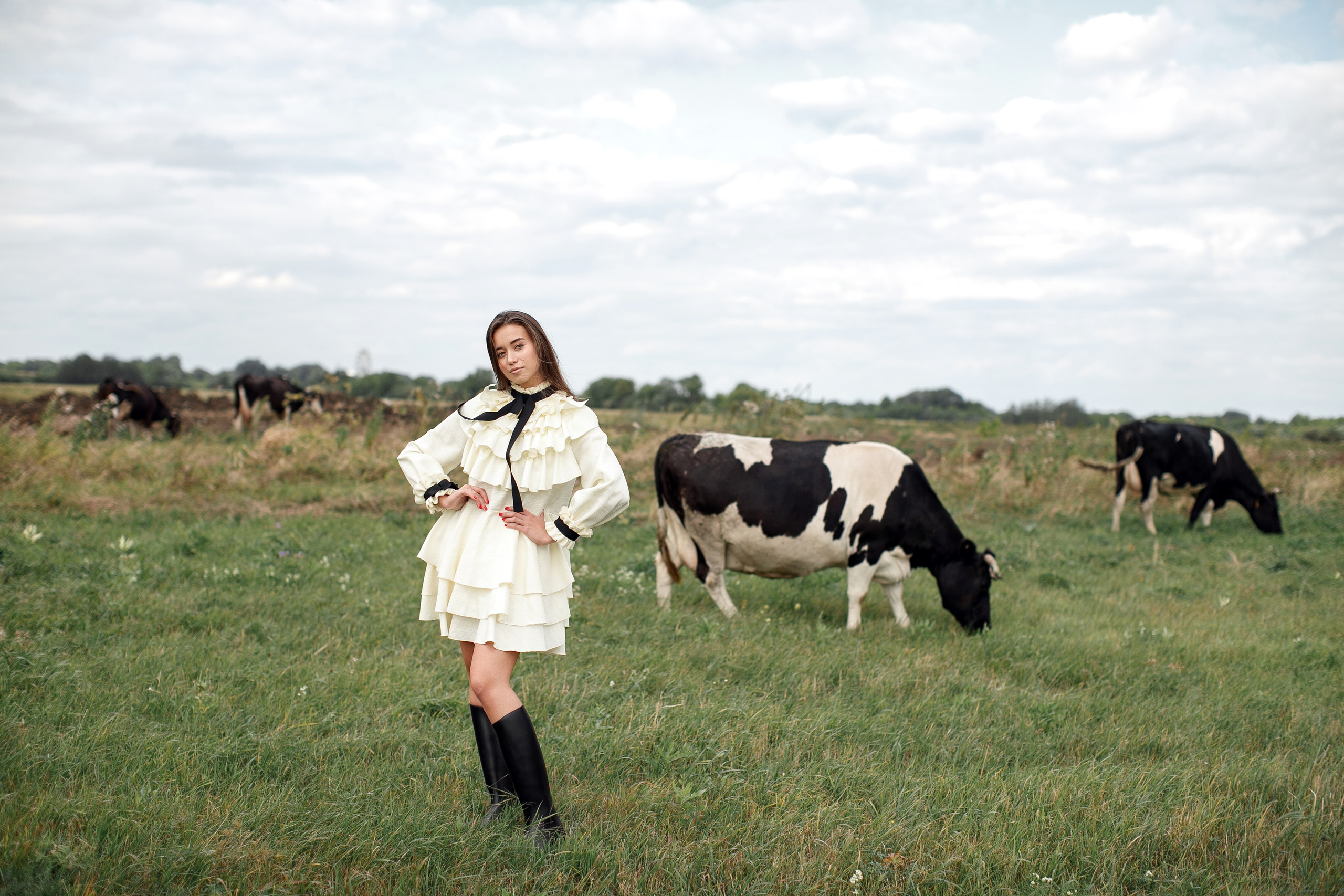 Фотосессия Полины у маяка. Свадебный фотограф Москва