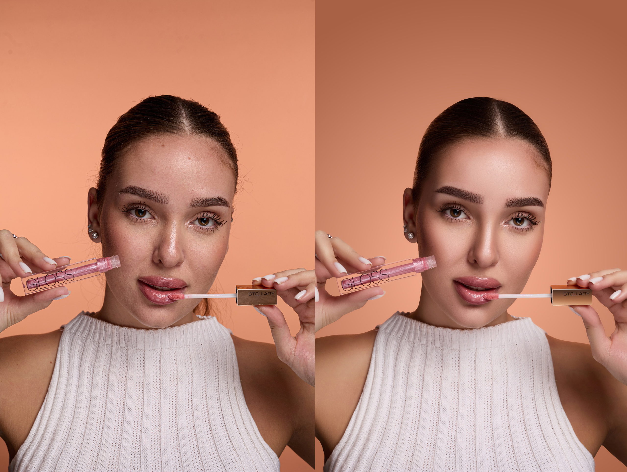 Профессиональная обработка портретов для рекламы косметики | Студия SVITHART