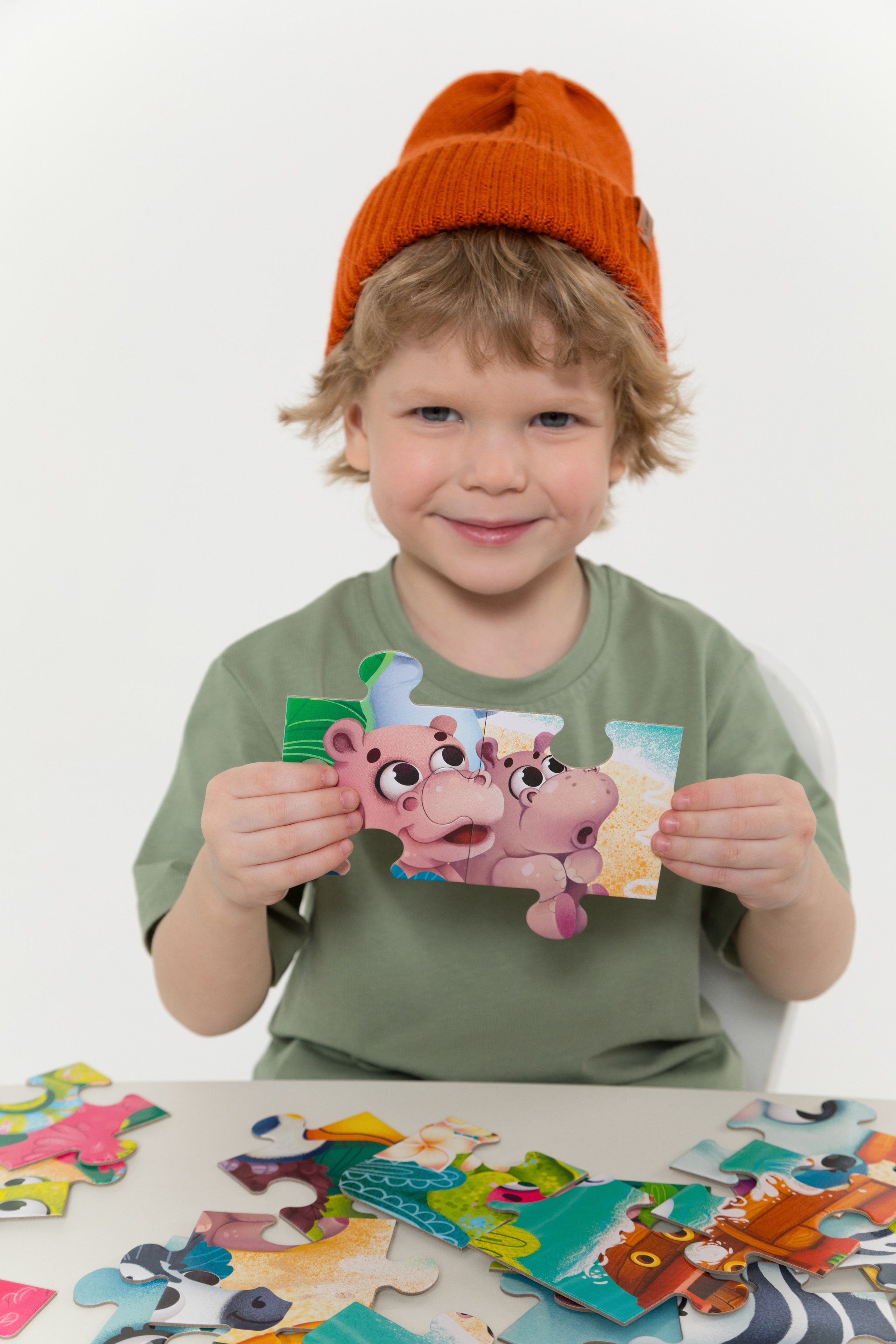 Имиджевая и каталожная съёмка для бренда детских пазлов. Детский и контент фотограф Надя Волкова Санкт-Петербург