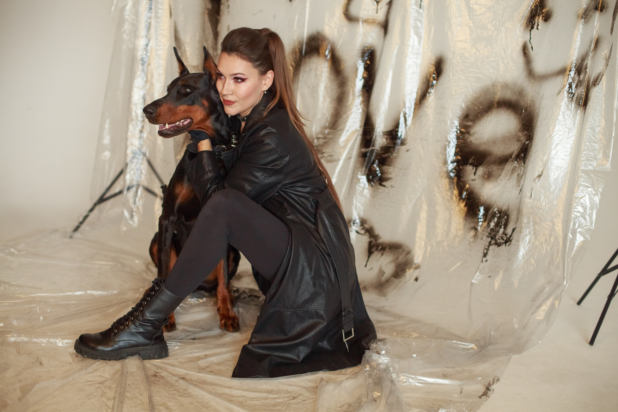 Фотосессия с доберманом в Ставрополе. Фотограф Ставрополь Пятигорск Елизавета Дарина