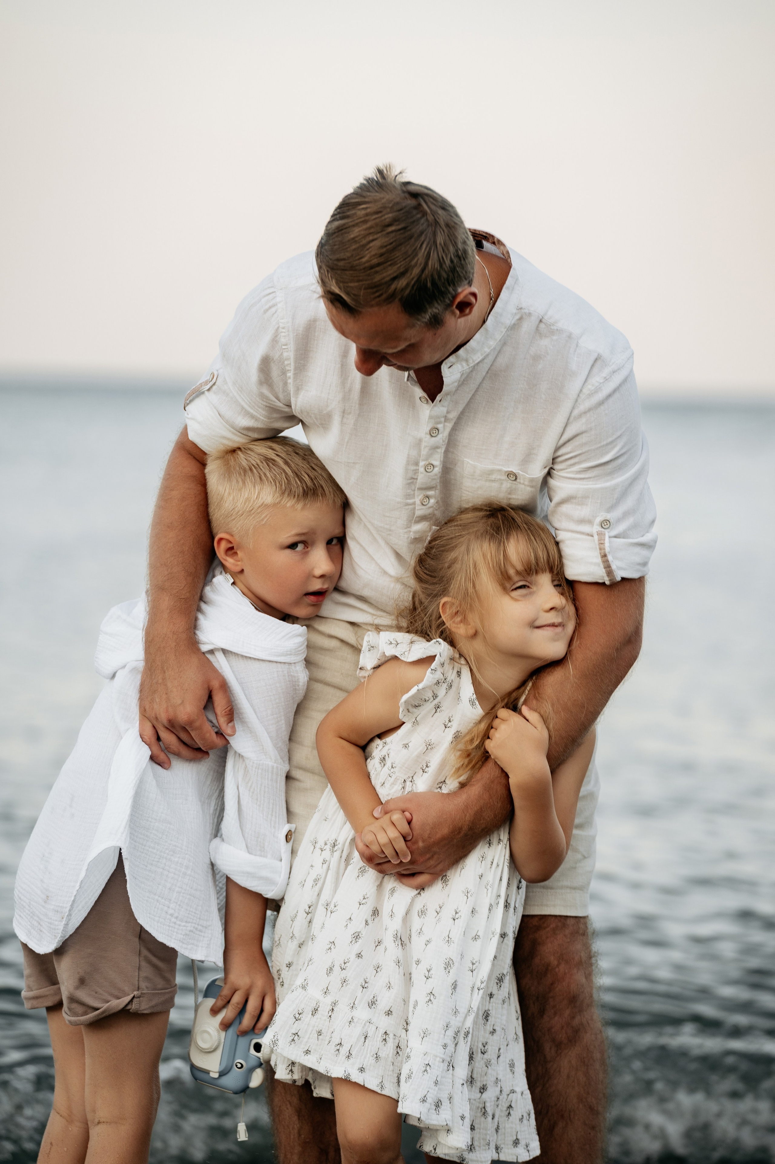 фотосессия семьи на море Анапа теплый вечер