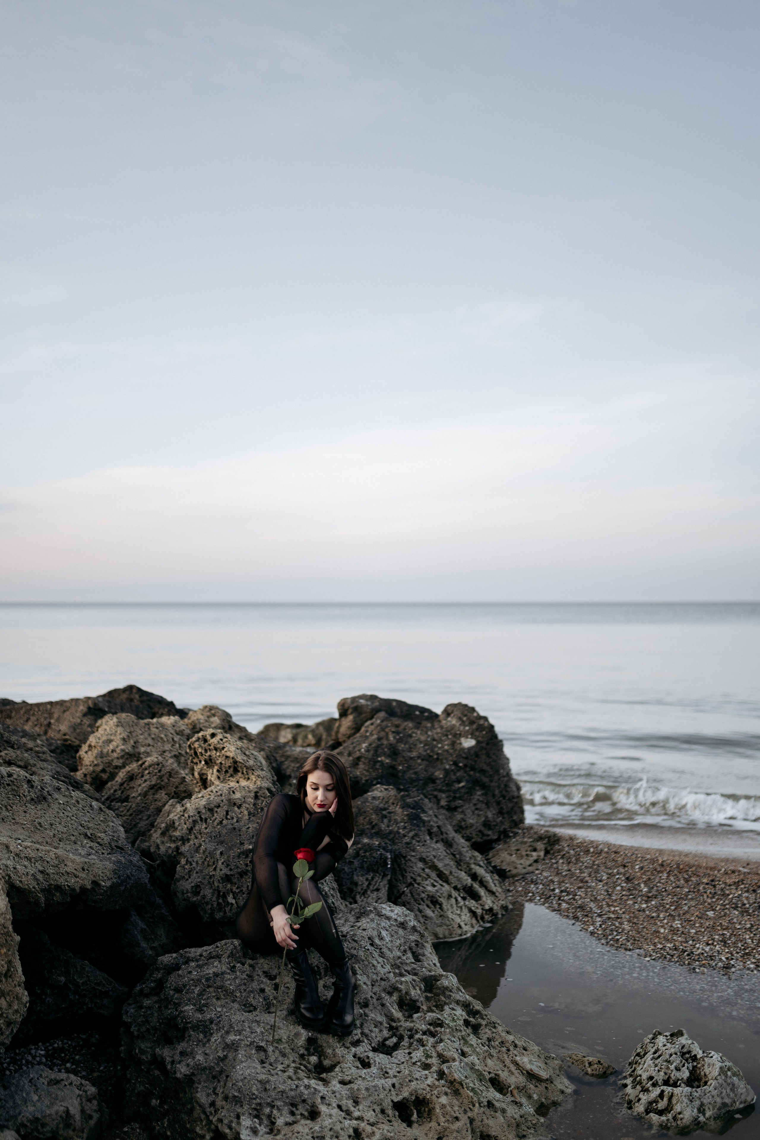 Фотосессия девушки на Азовском море, фотограф Темрюк