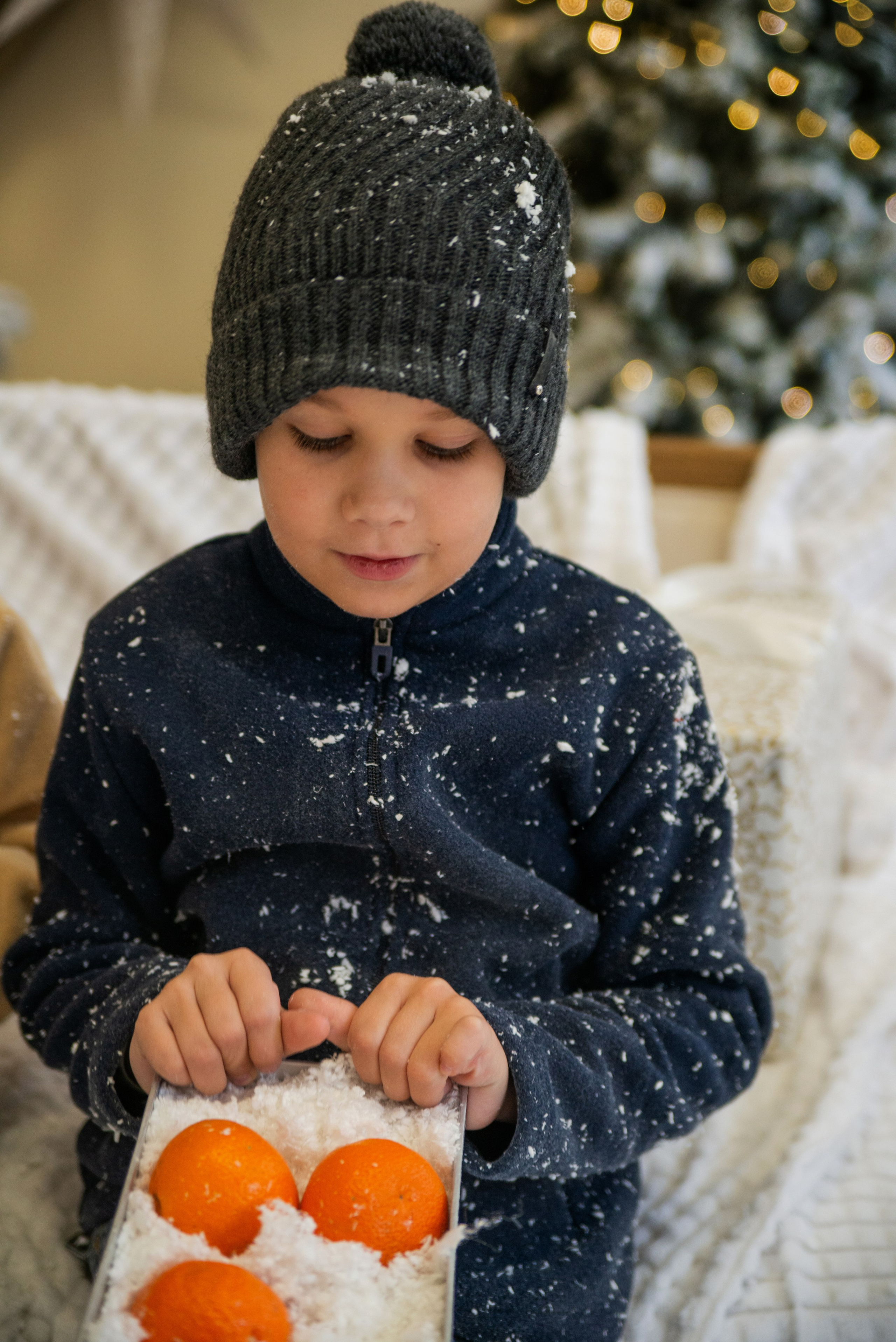 Дети в снежной студии. Фотограф и дизайнер в Москве Екатерина Лобачева