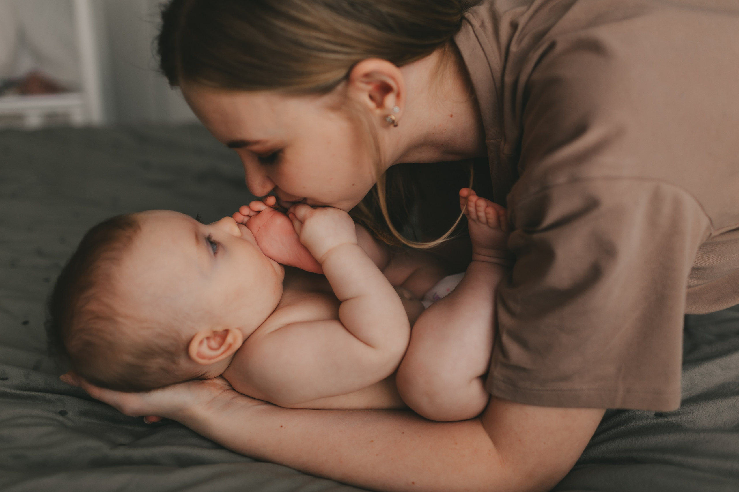 Женя, Юля и Вероника (домашняя фотосессия). Семейный и детский фотограф и видеограф в Москве, Дрокина Наталья