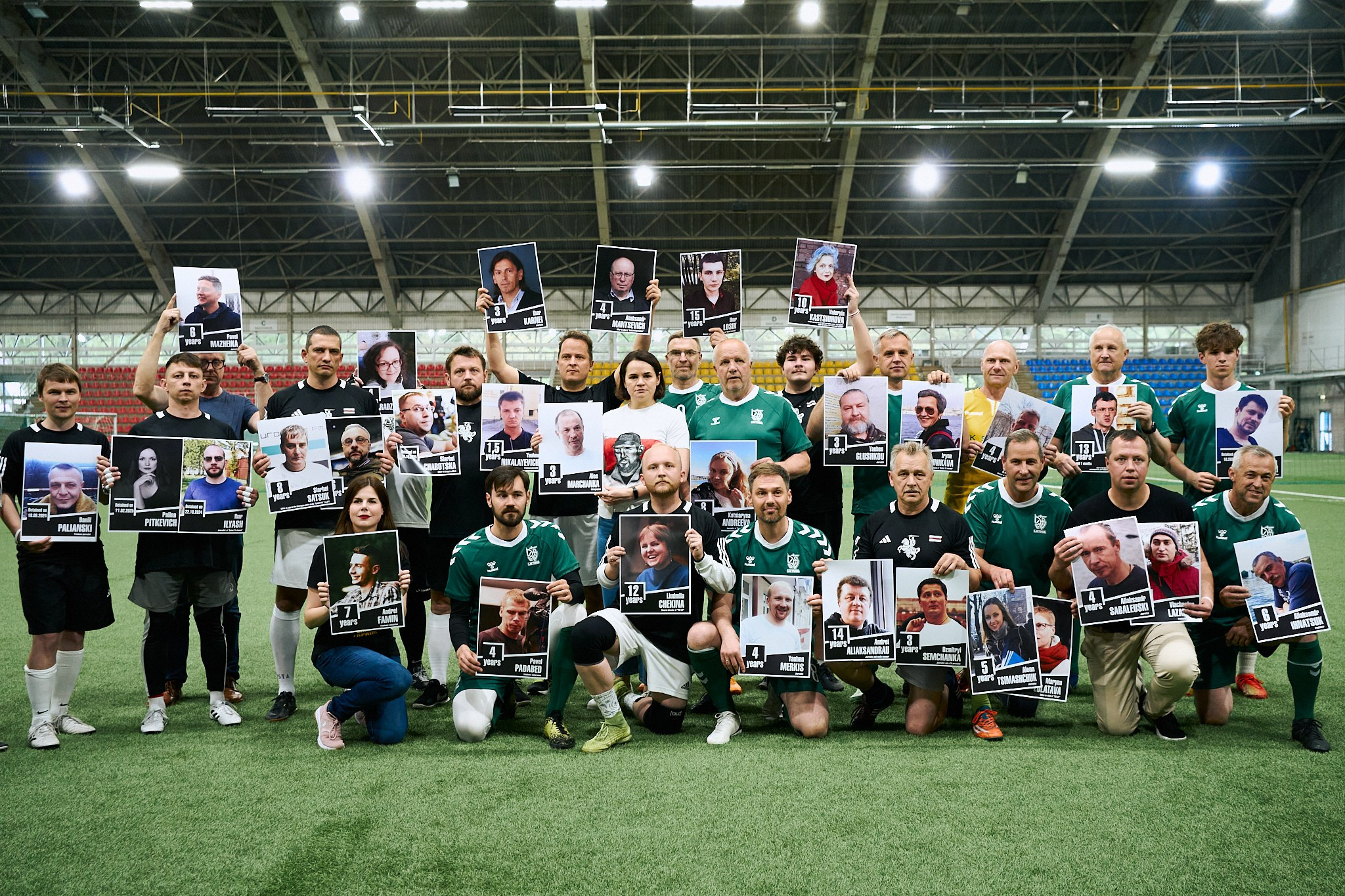 Friendly football match: Seimas of the Republic of Lithuania vs. Sviatlana Tsikhanouskaya’s Office. Photographer in Vilnius