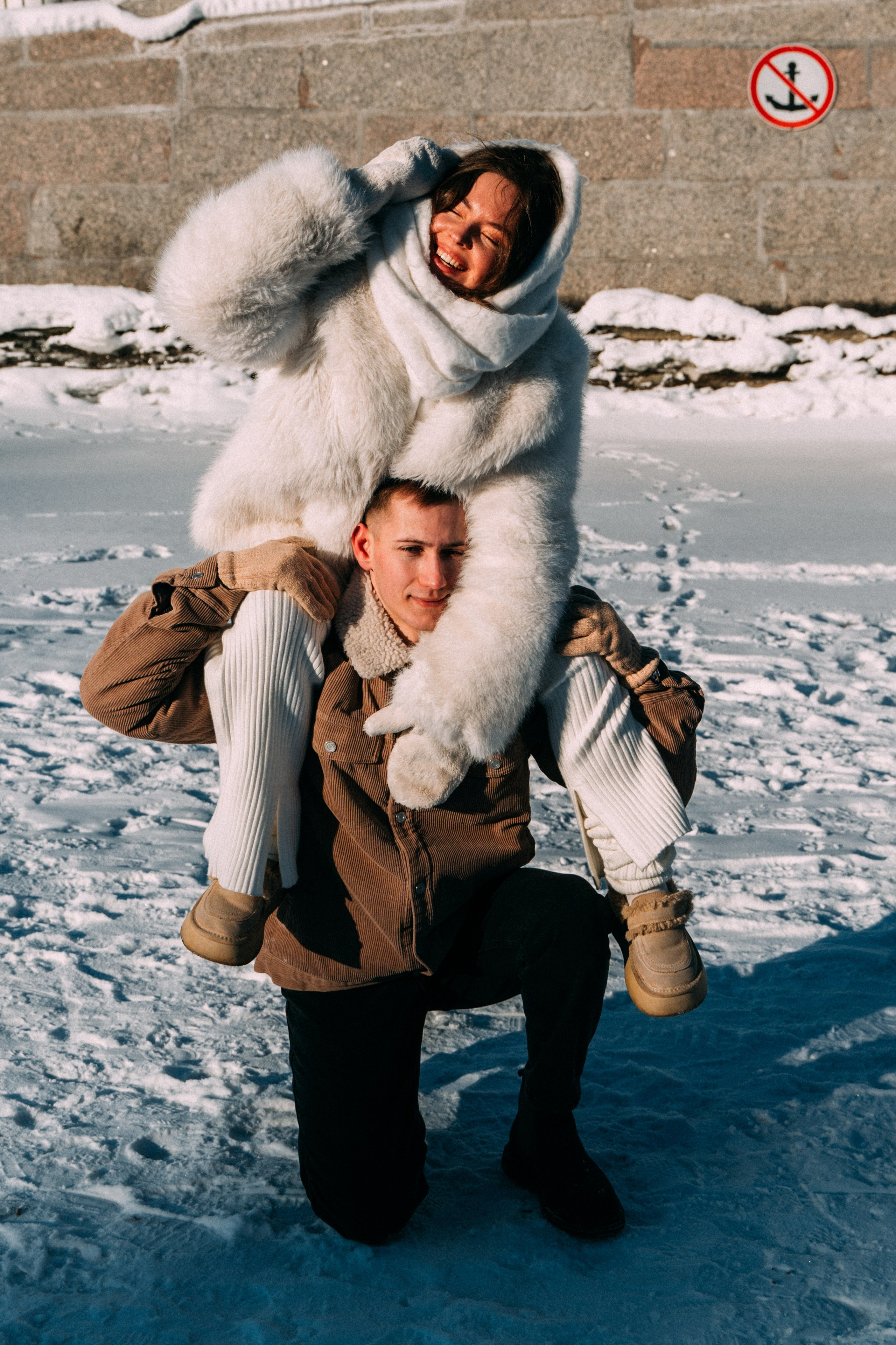 Лавстори на льду по рекам и каналам Санкт-Петербурга