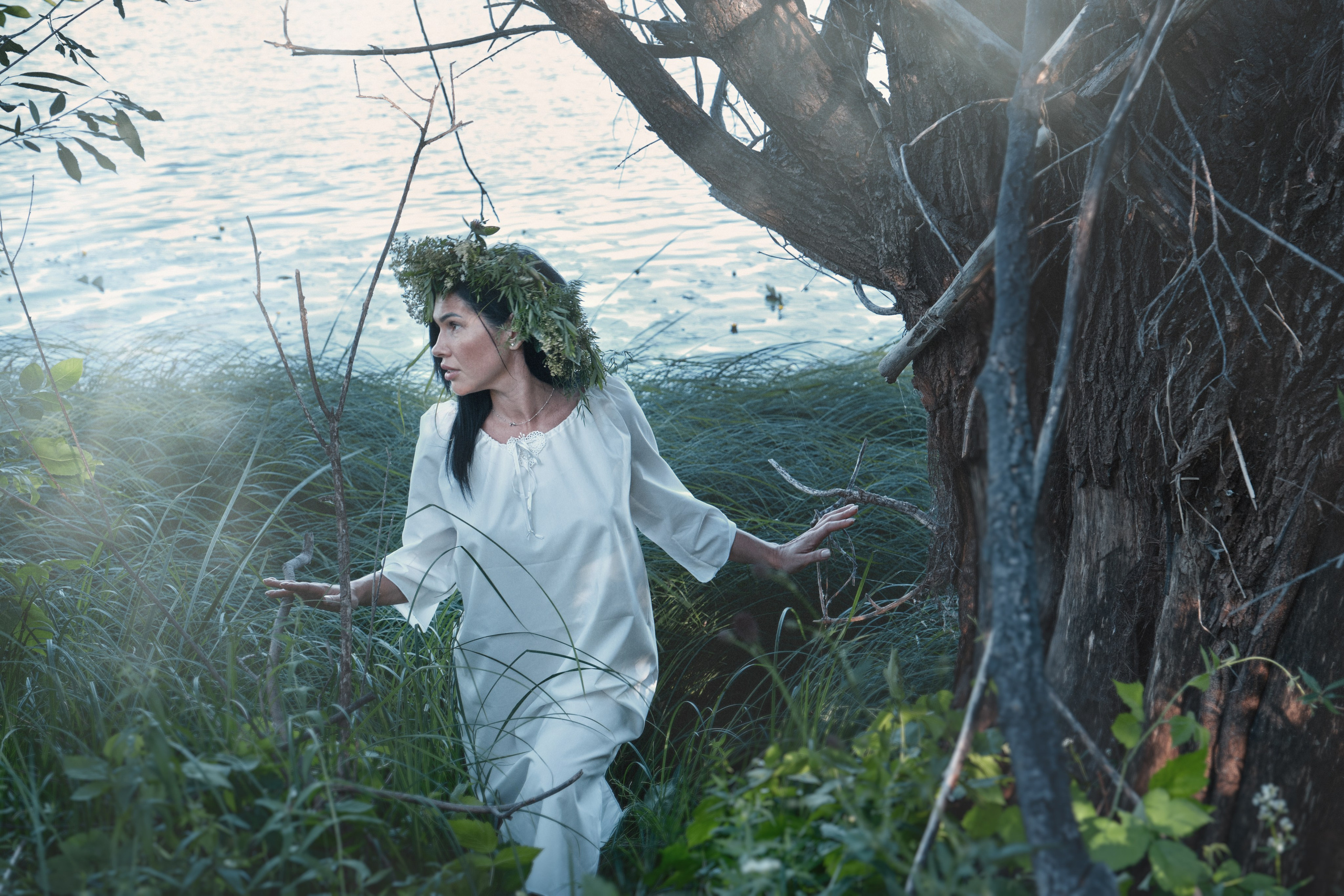 Летняя фотосессия на природе, в лесу, на улице. Семейная с детьми